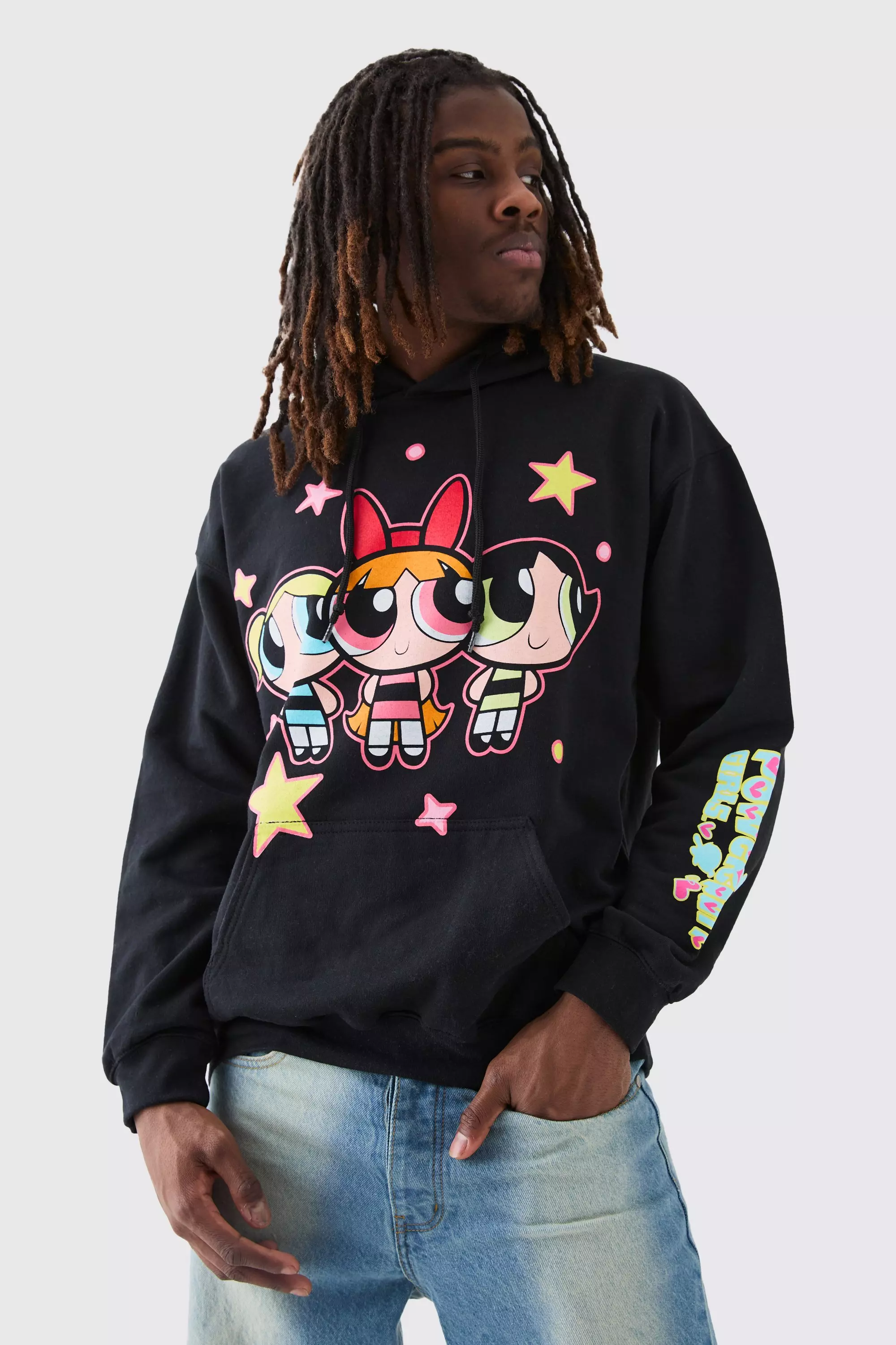 Oversized Powerpuff Girls License Hoodie