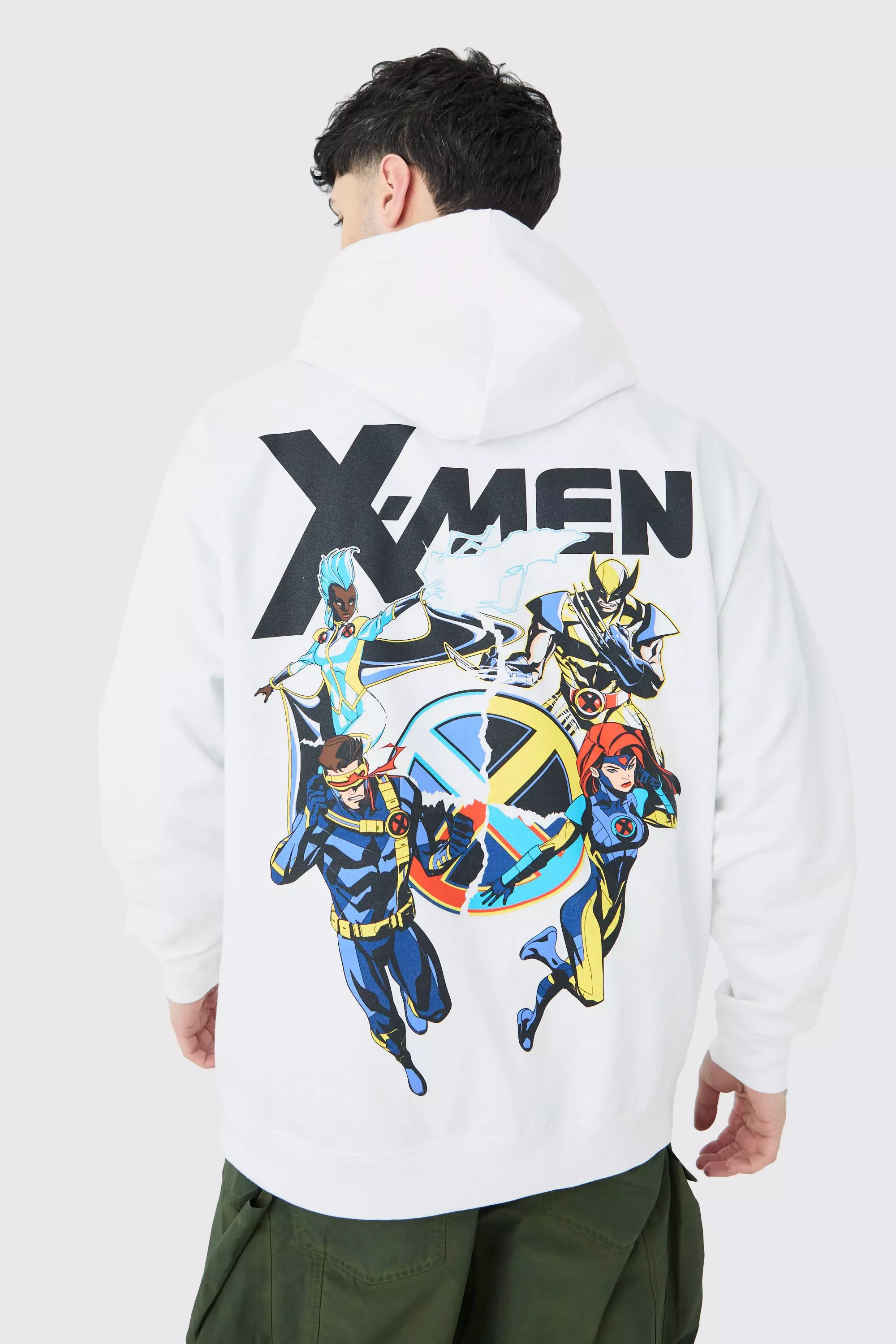 Oversized X men Marvel License Hoodie boohooMAN USA