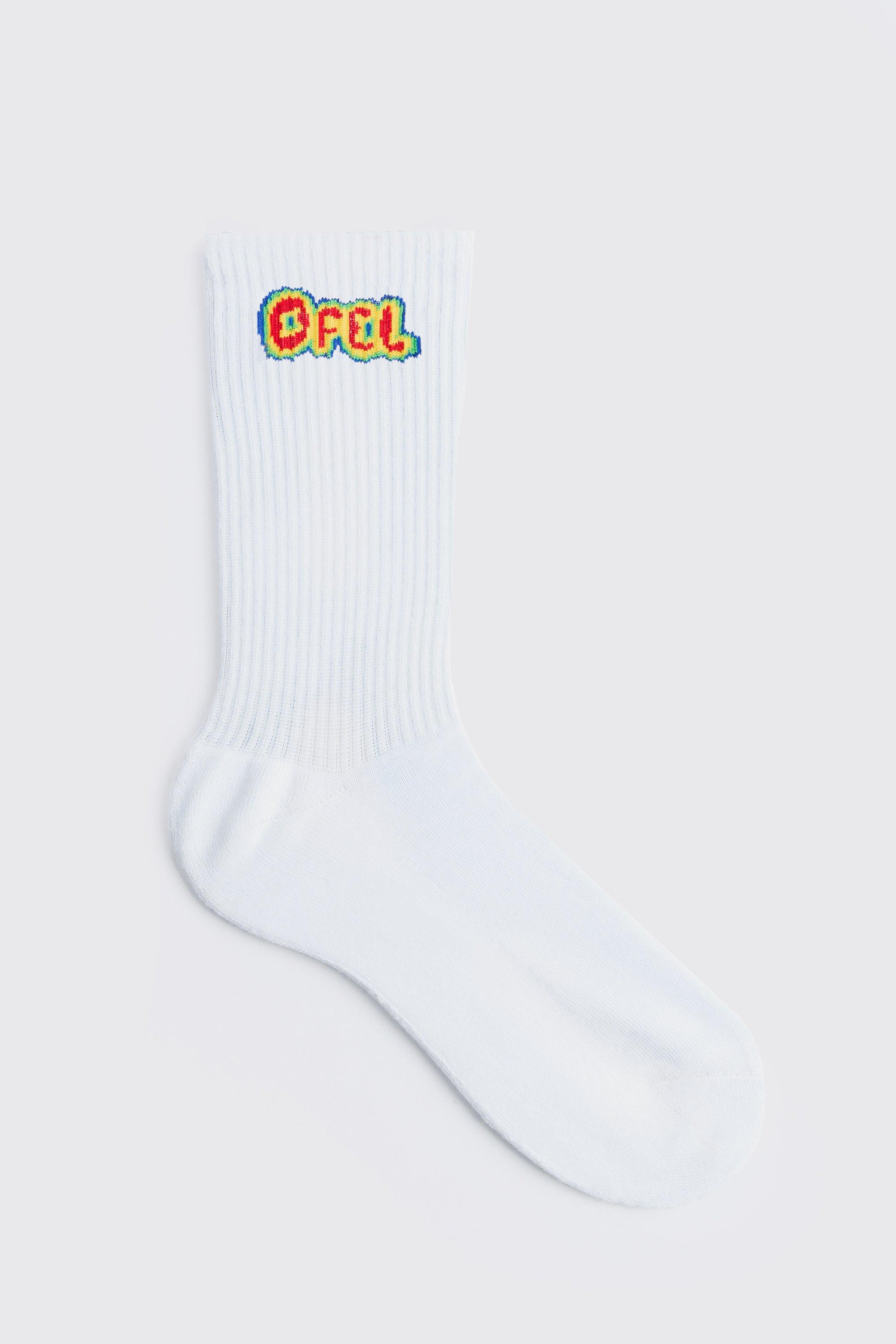 Mens White Ofcl Heat Sense Logo Socks, White