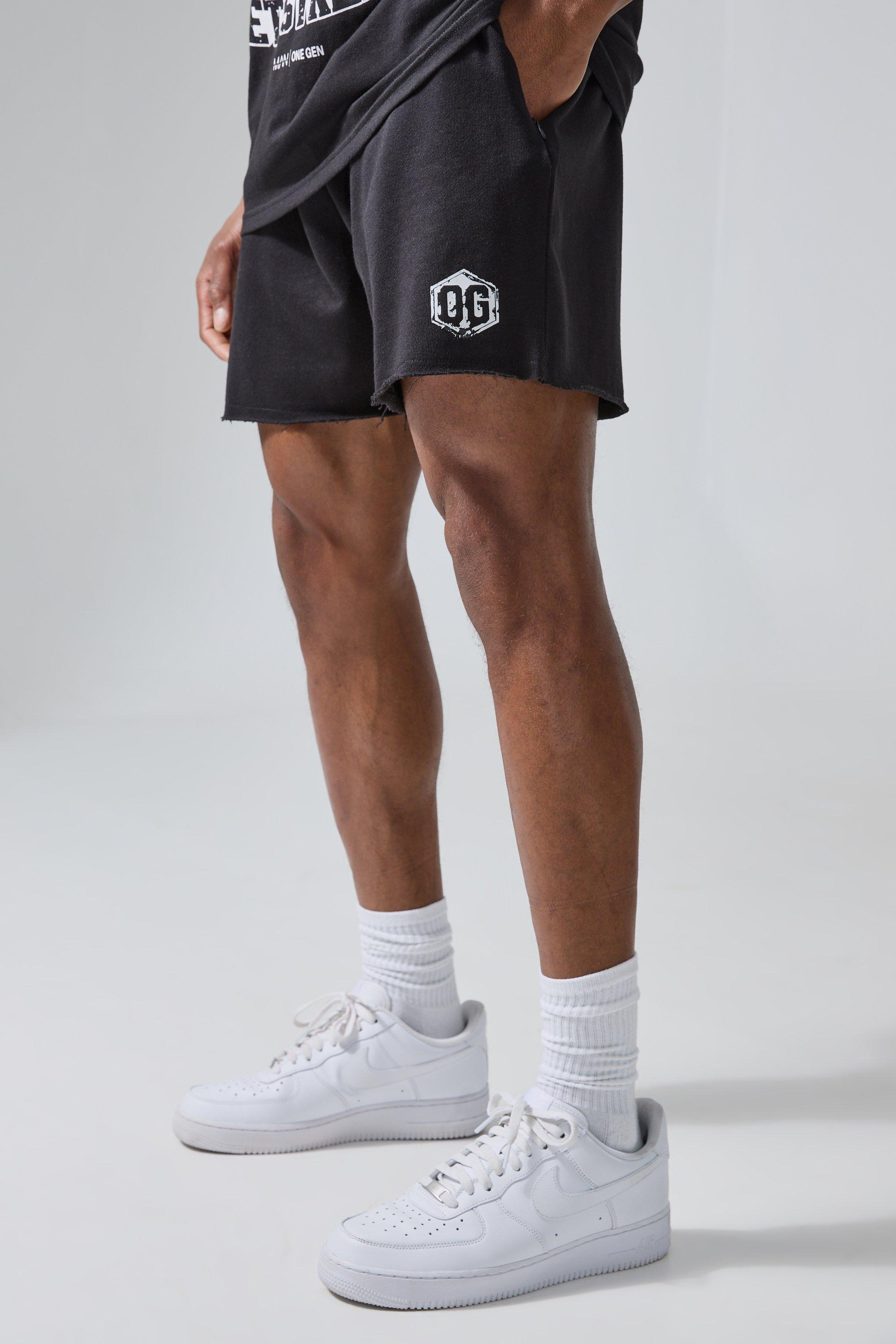Image of Man Active X Og Gym Relaxed Jersey Short, Nero