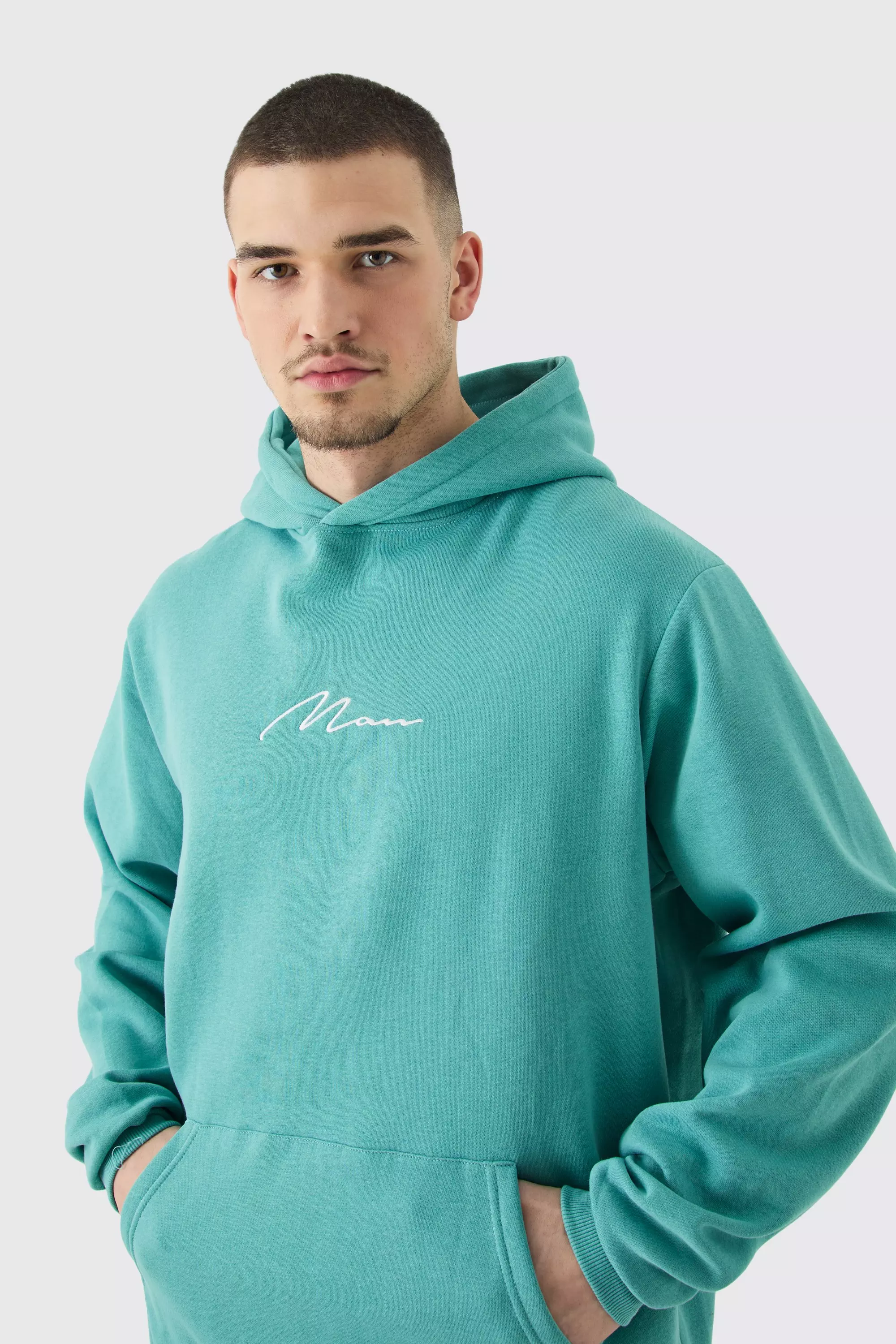 Tall Man Over The Head Basic Hoodie