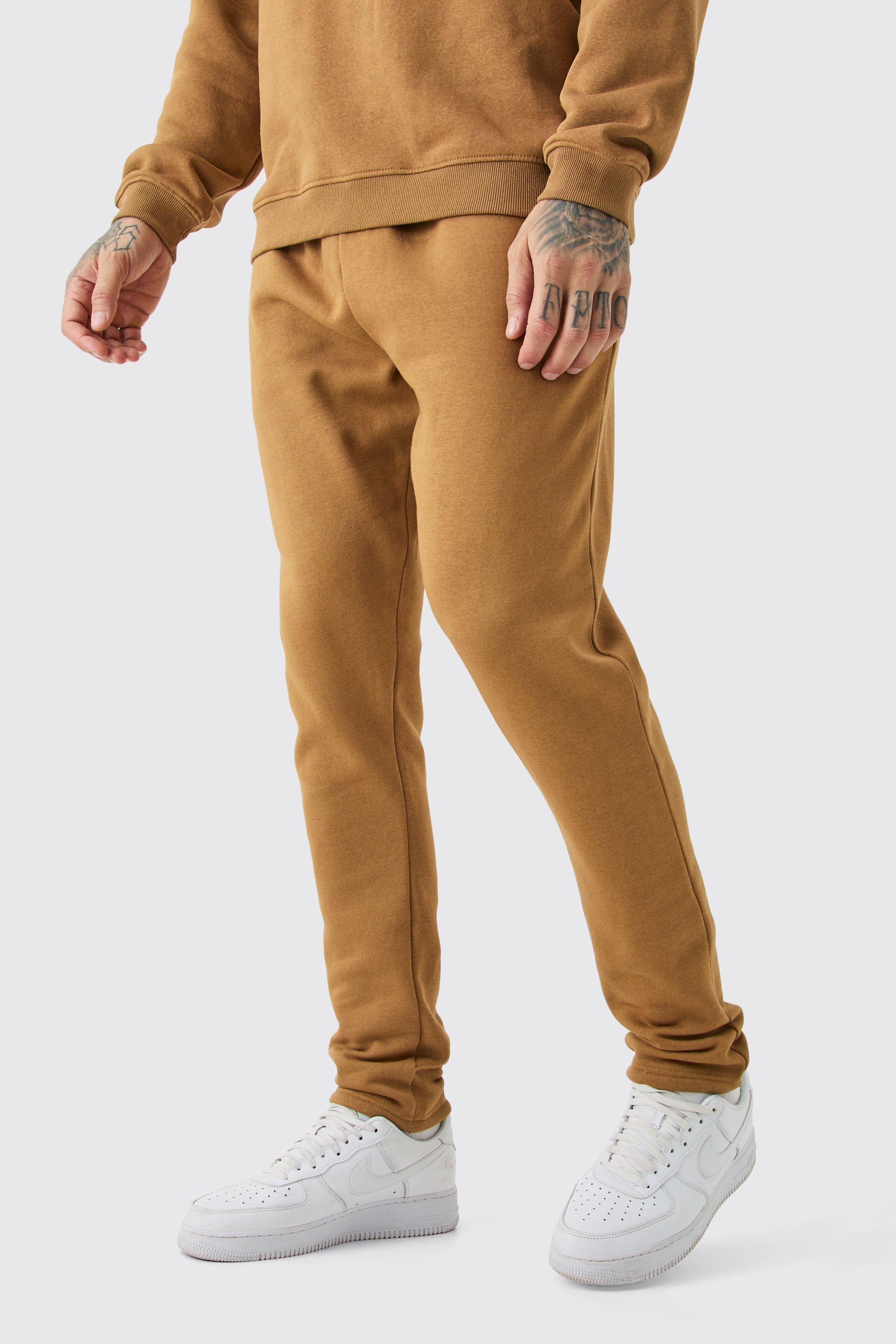 Image of Pantaloni tuta Tall Basic affusolati, Brown