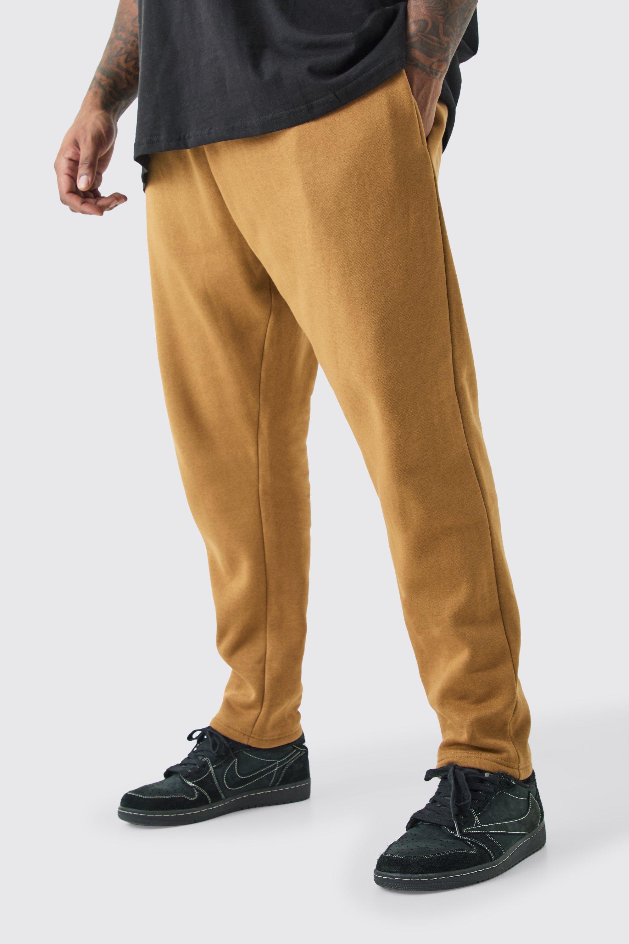 Image of Pantaloni tuta Plus Size affusolati Basic, Brown