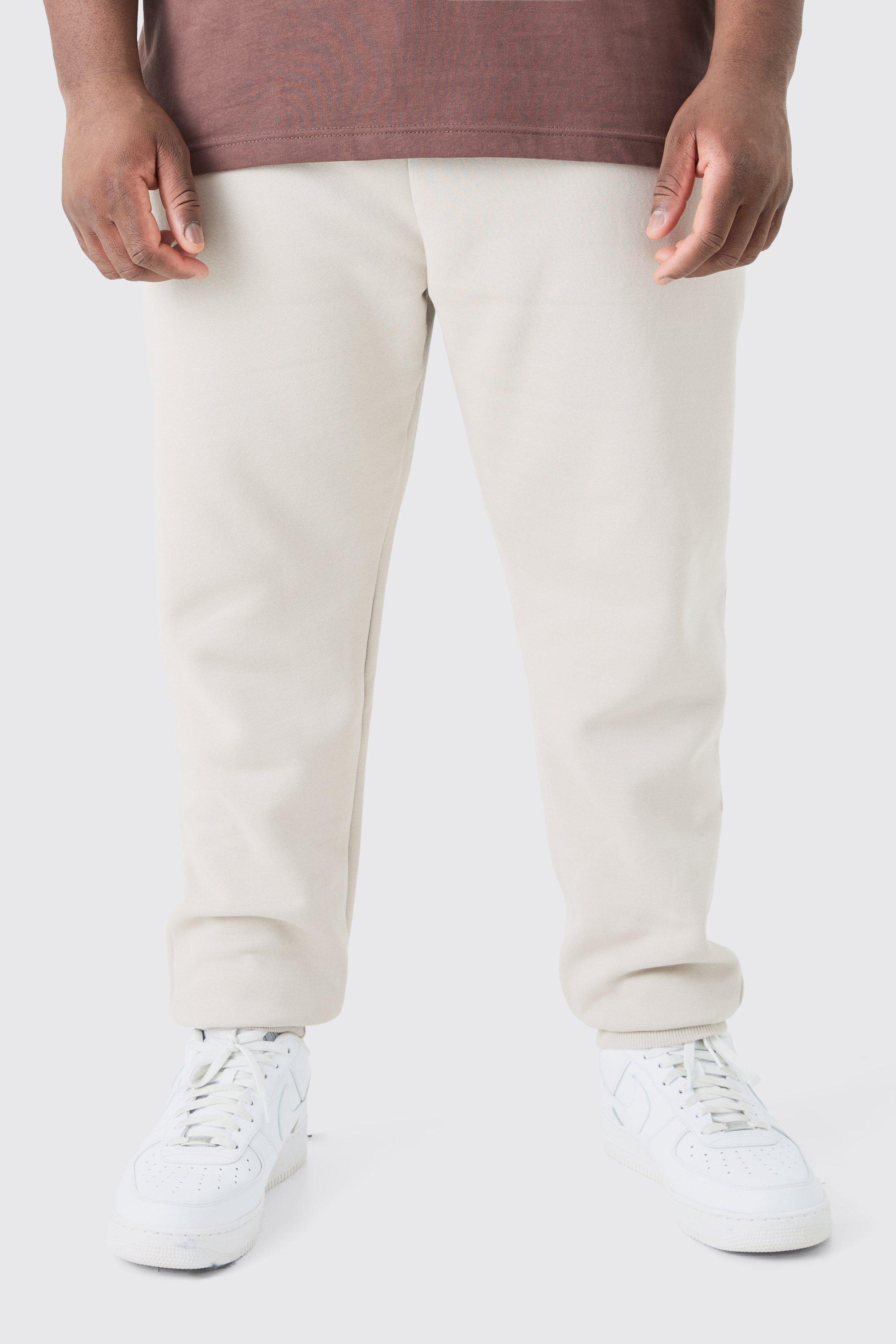 Image of Pantaloni tuta Plus Size Basic Regular Fit, Beige