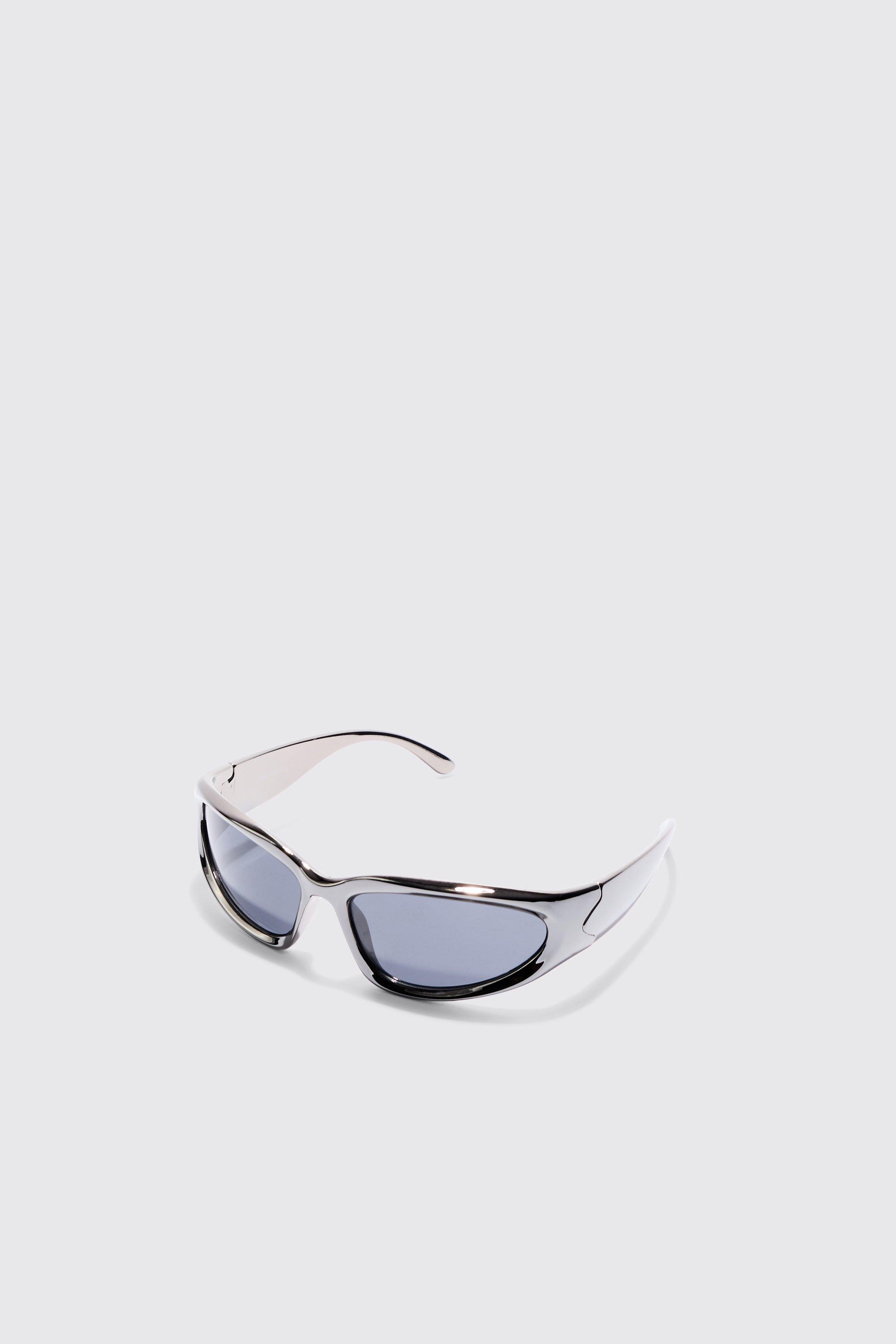Image of Retro Sunglasses In Grey, Grigio