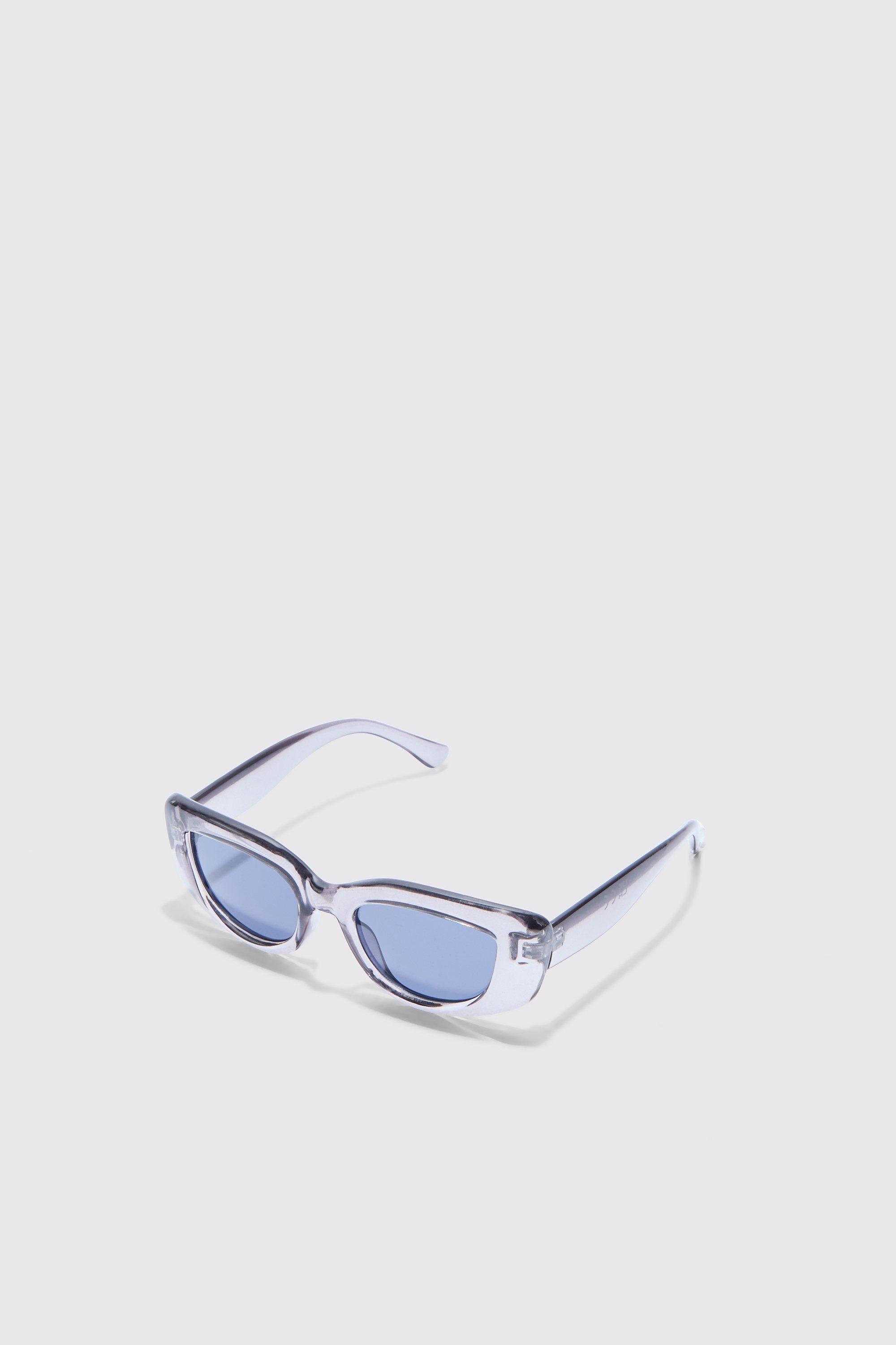 Mens Retro Sunglasses In Grey, Grey