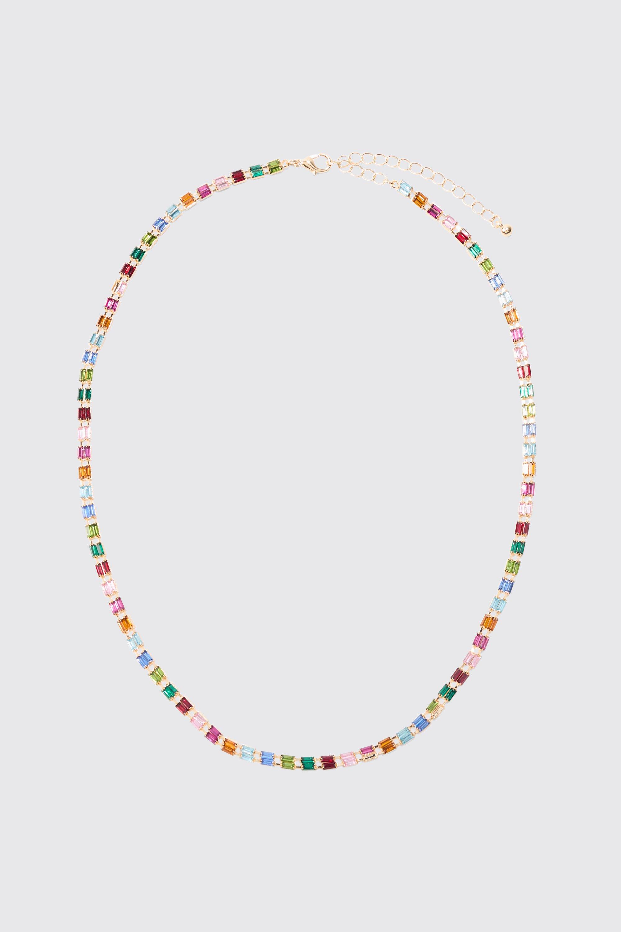 Collana con pietre multiple ghiacciate, Multi