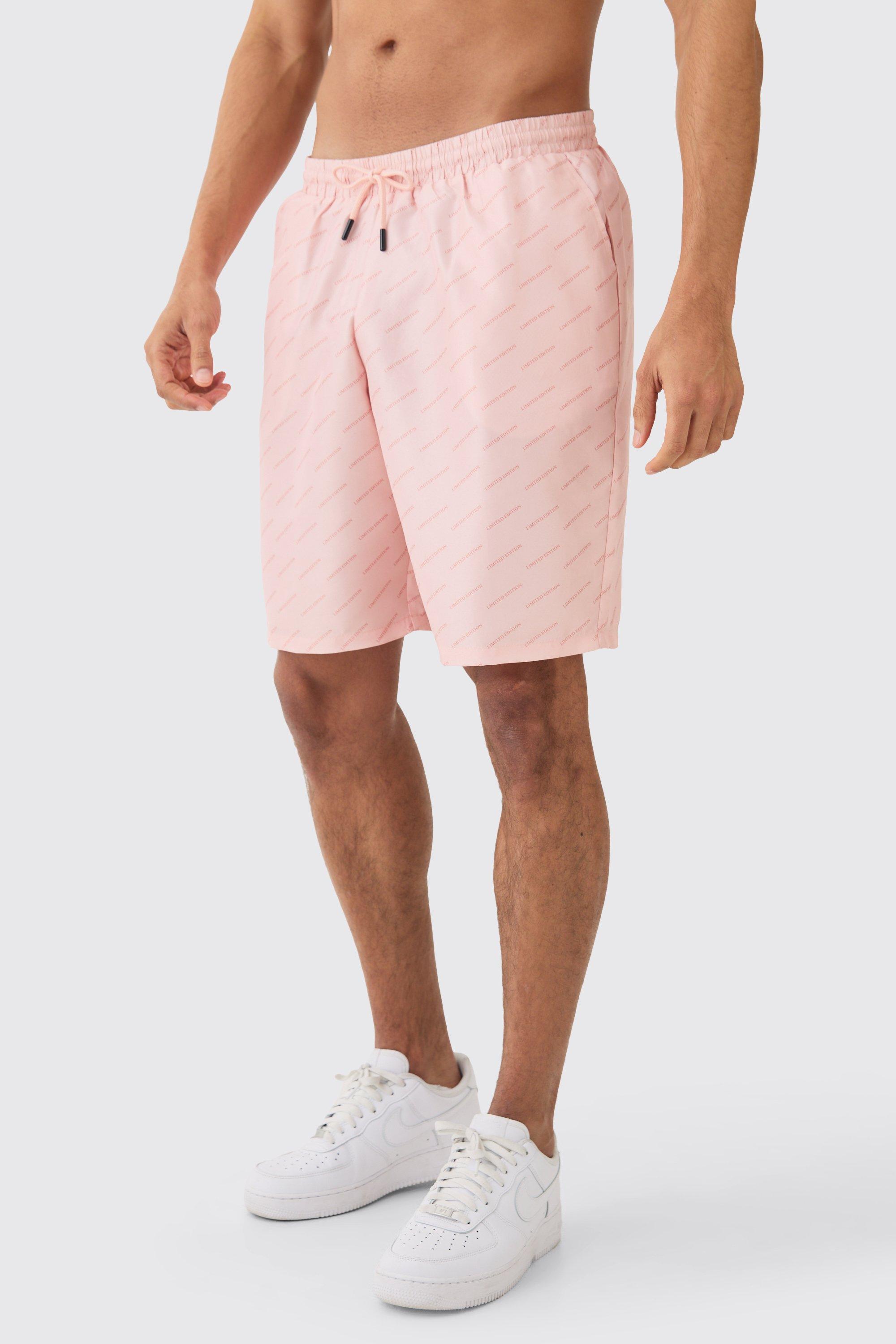 Mens Pink Board Limited Edition Swim Short, Pink