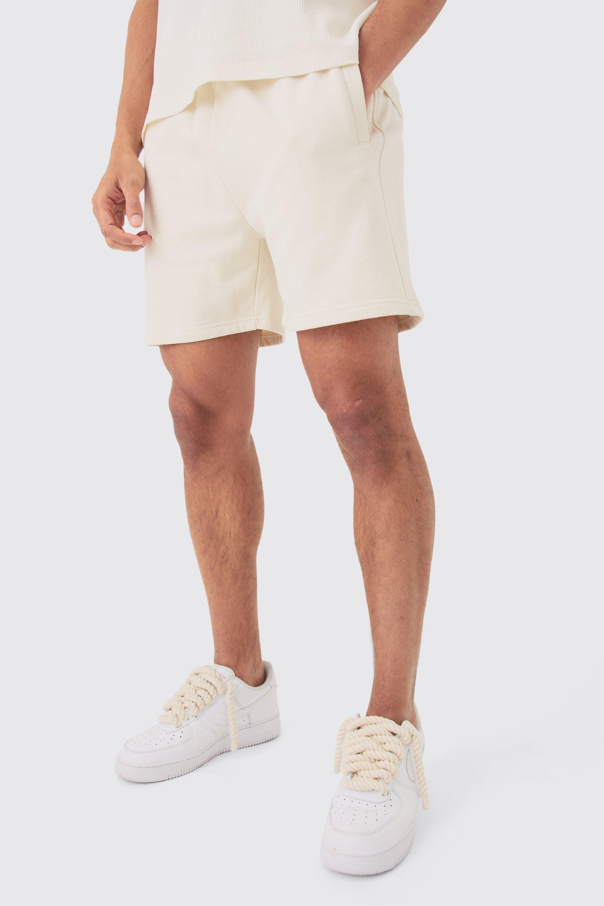Image of Relaxed Fit Short Length Heavyweight Short, Cream