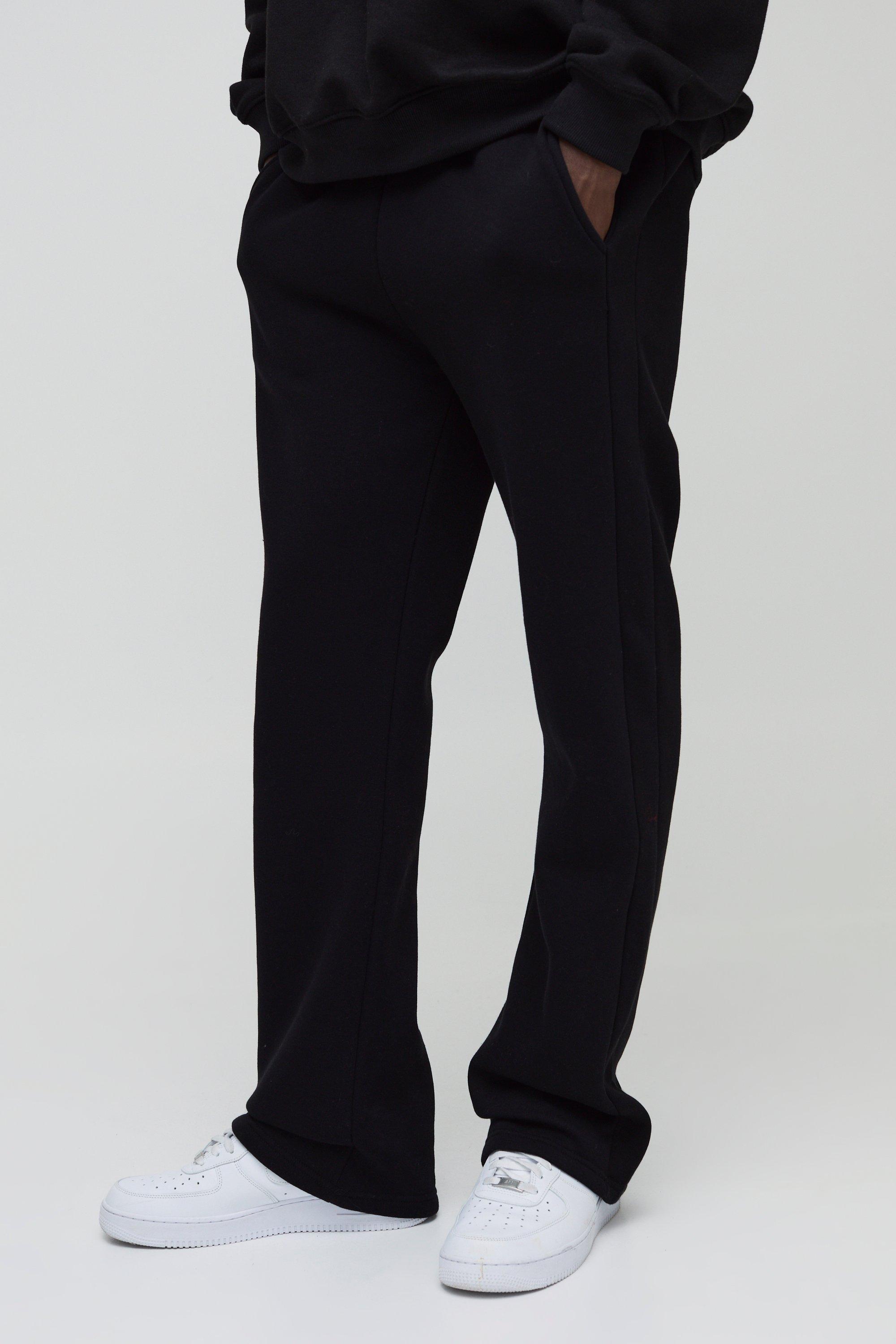 Mens Black Relaxed Gusset Jogger, Black