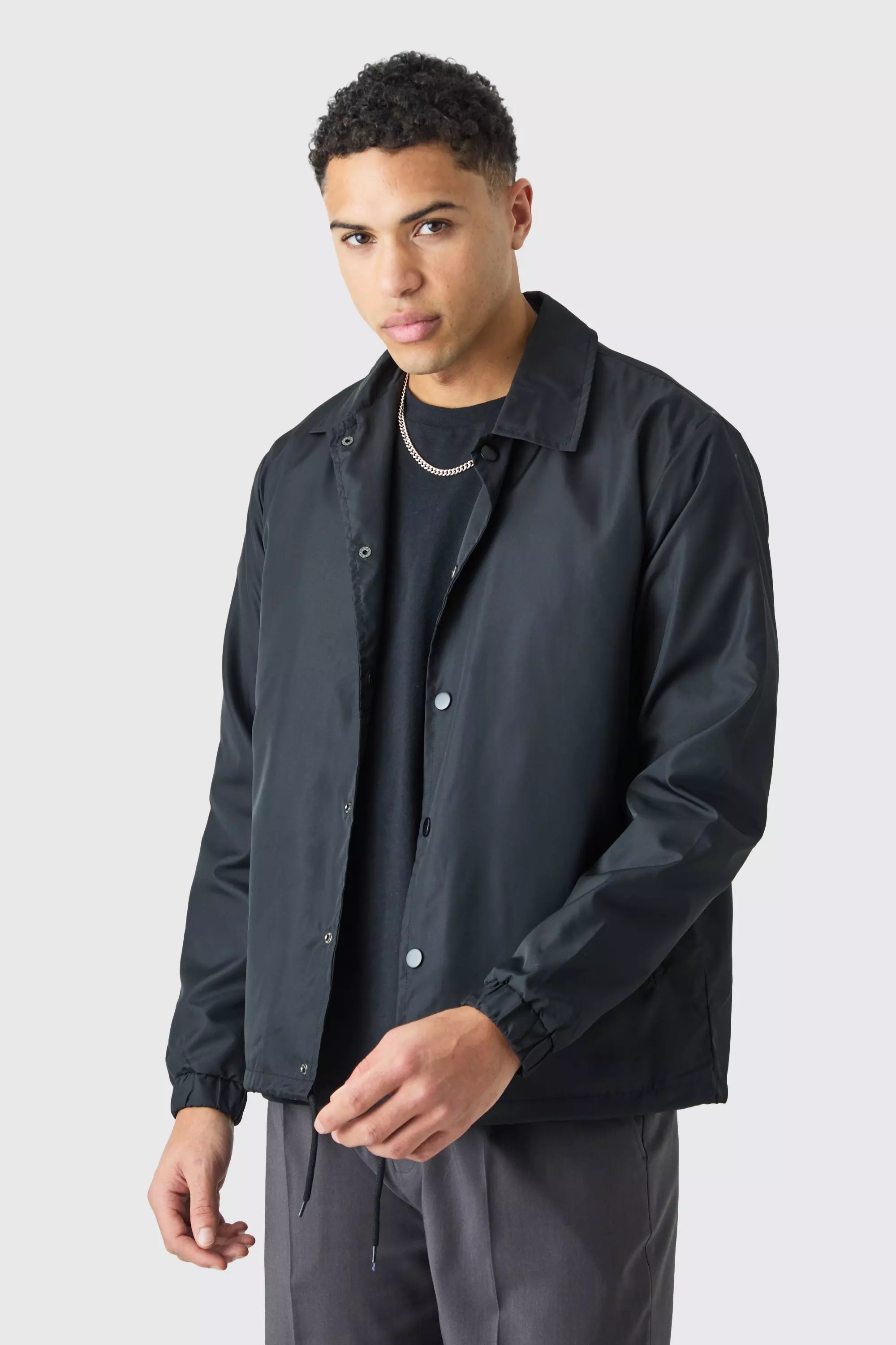 Mens black coach clearance jacket