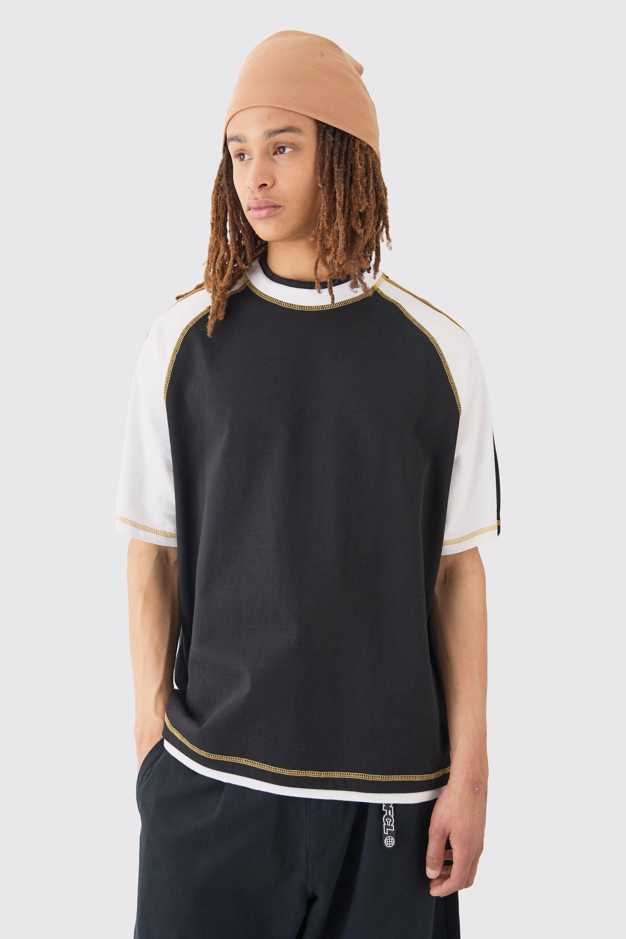 Image of Oversized Carded Heavy Panelled Ofcl T-shirt, Bianco