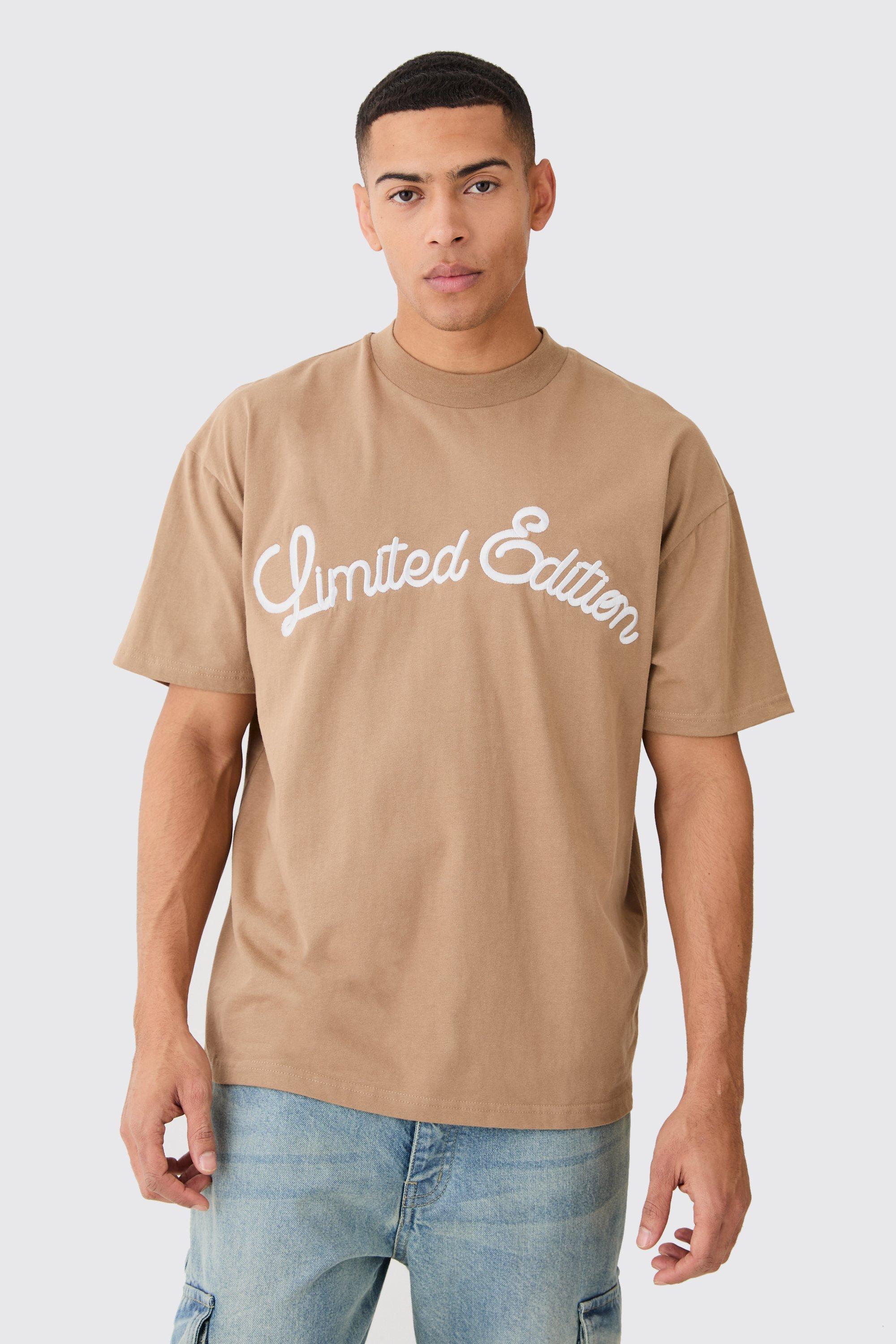 Image of Oversized Heavy Super High Build Limited Embroidery, Beige