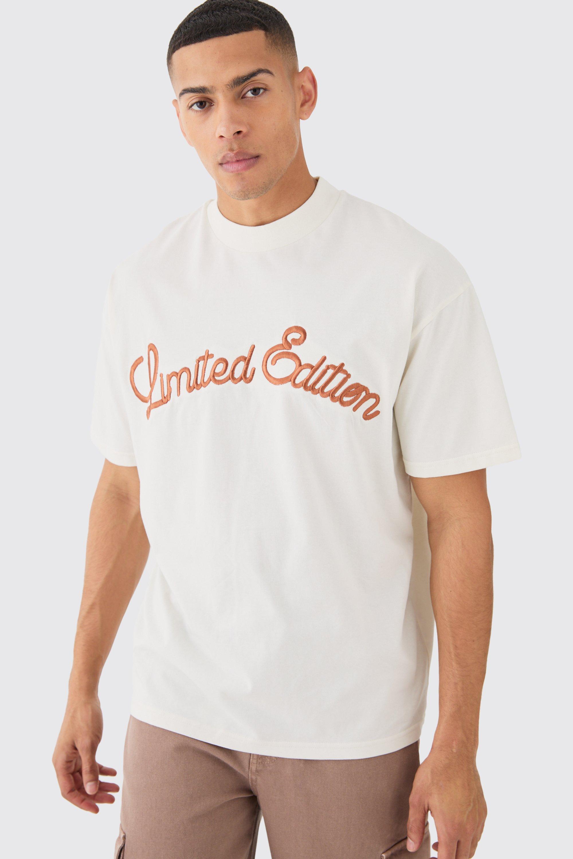 Image of Oversized Heavy Super High Build Limited Embroidery, Cream