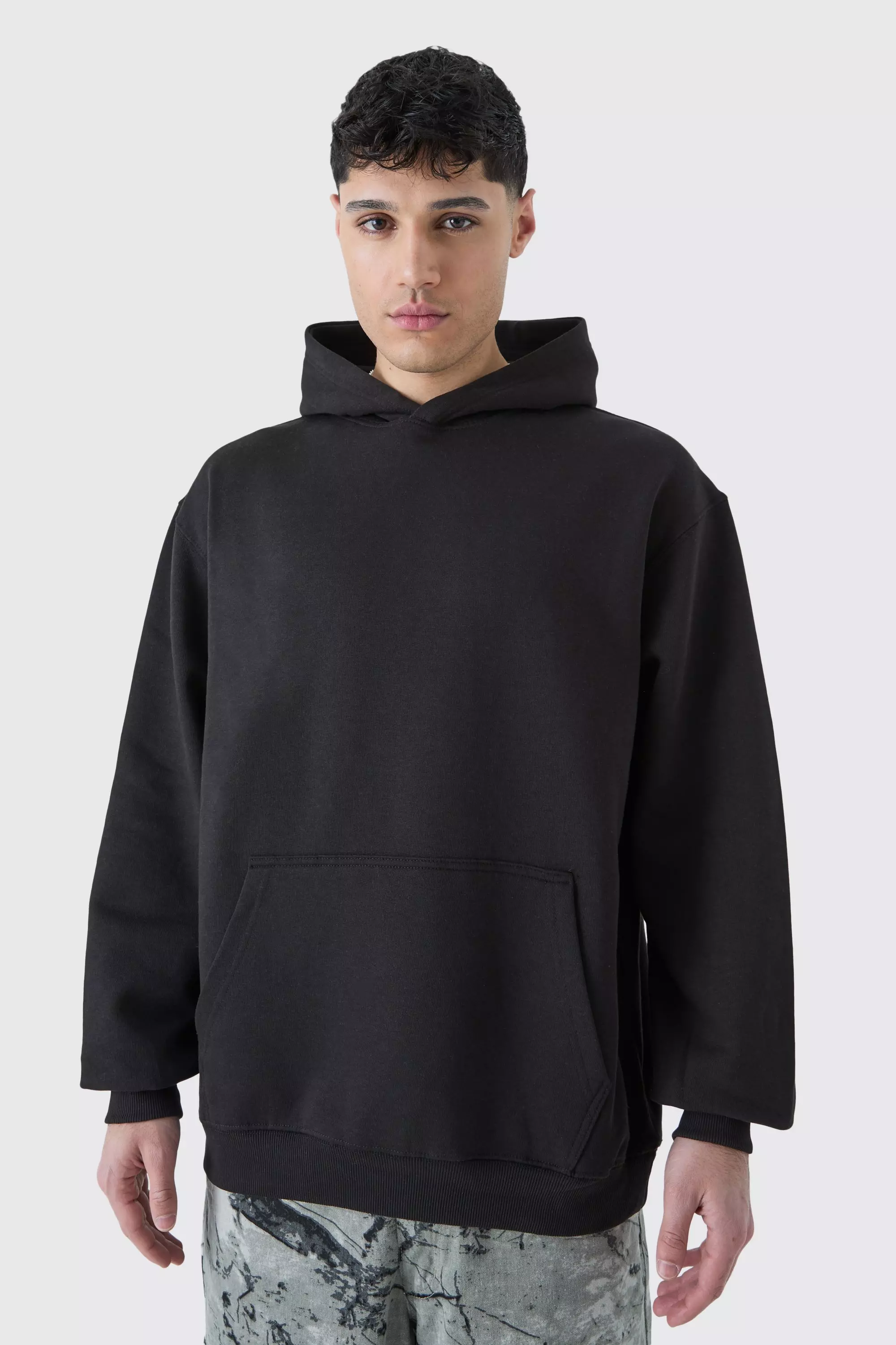 Oversized best sale hoodie boohooman