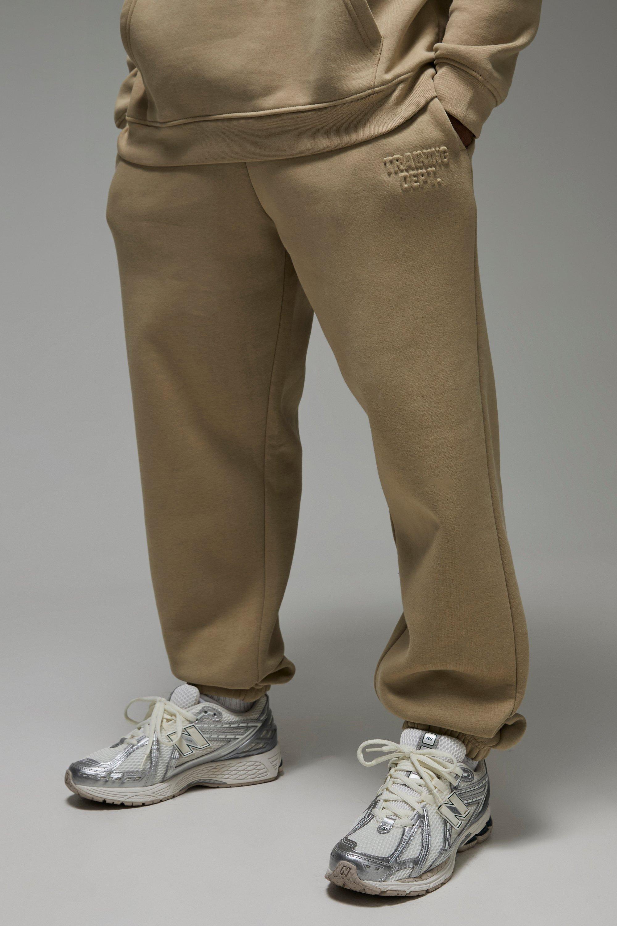 Pantaloni tuta oversize Man Active Training Dept, Beige