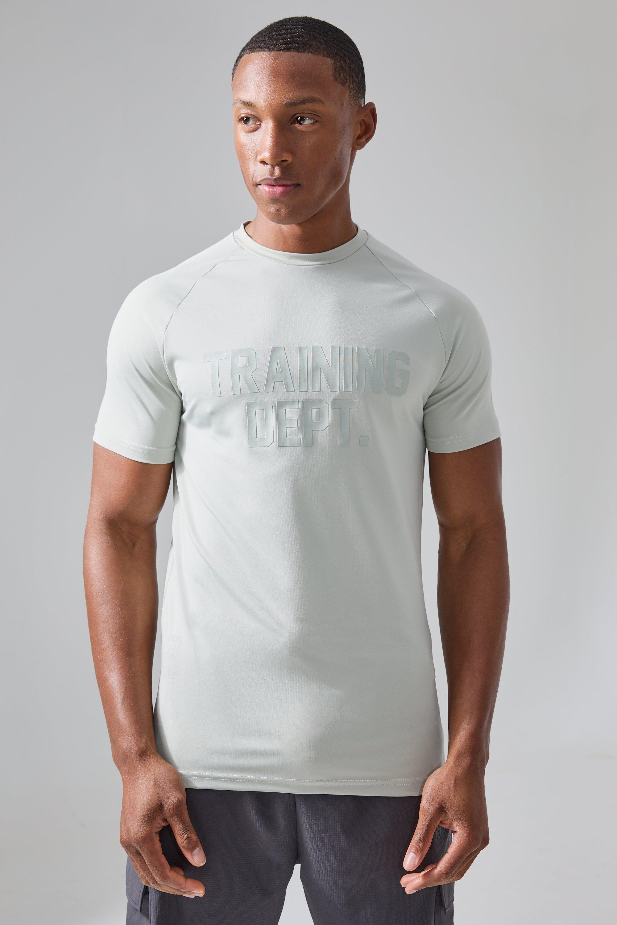 Image of Active Training Dept Muscle Fit T-shirt, Beige