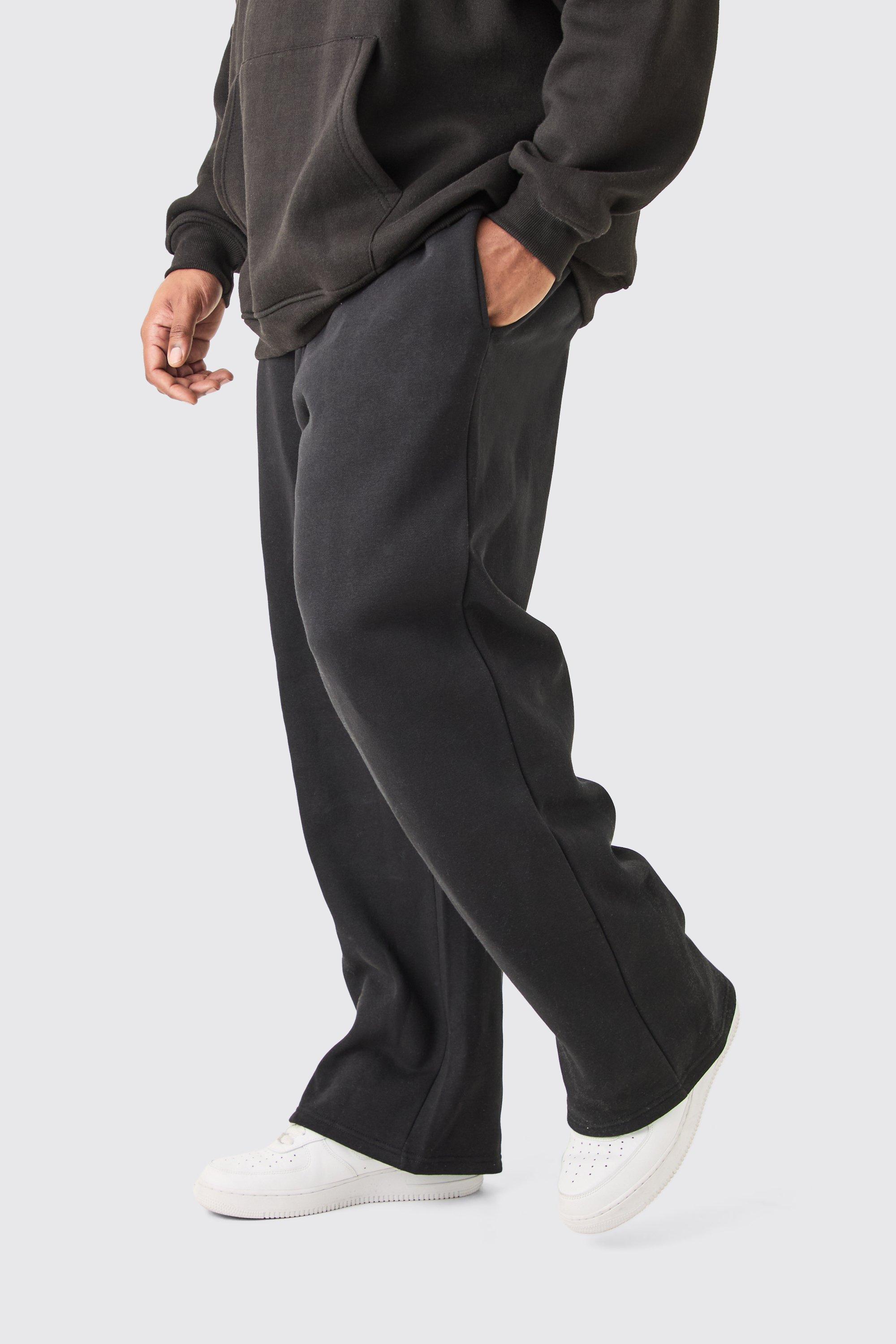 Image of Plus Basic Relaxed Fit Jogger In Black, Nero