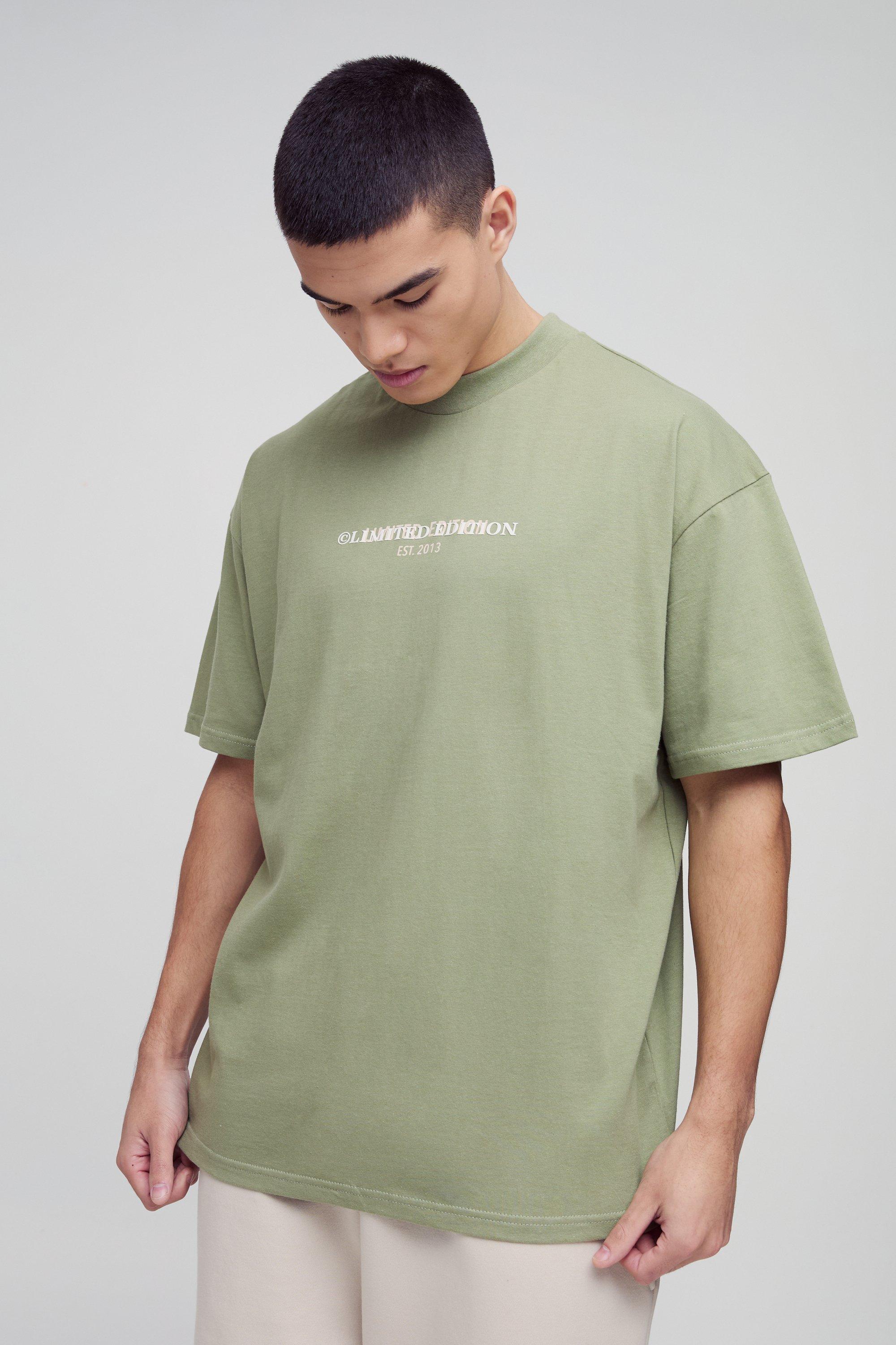 T-shirt oversize pesante Limited, Verde