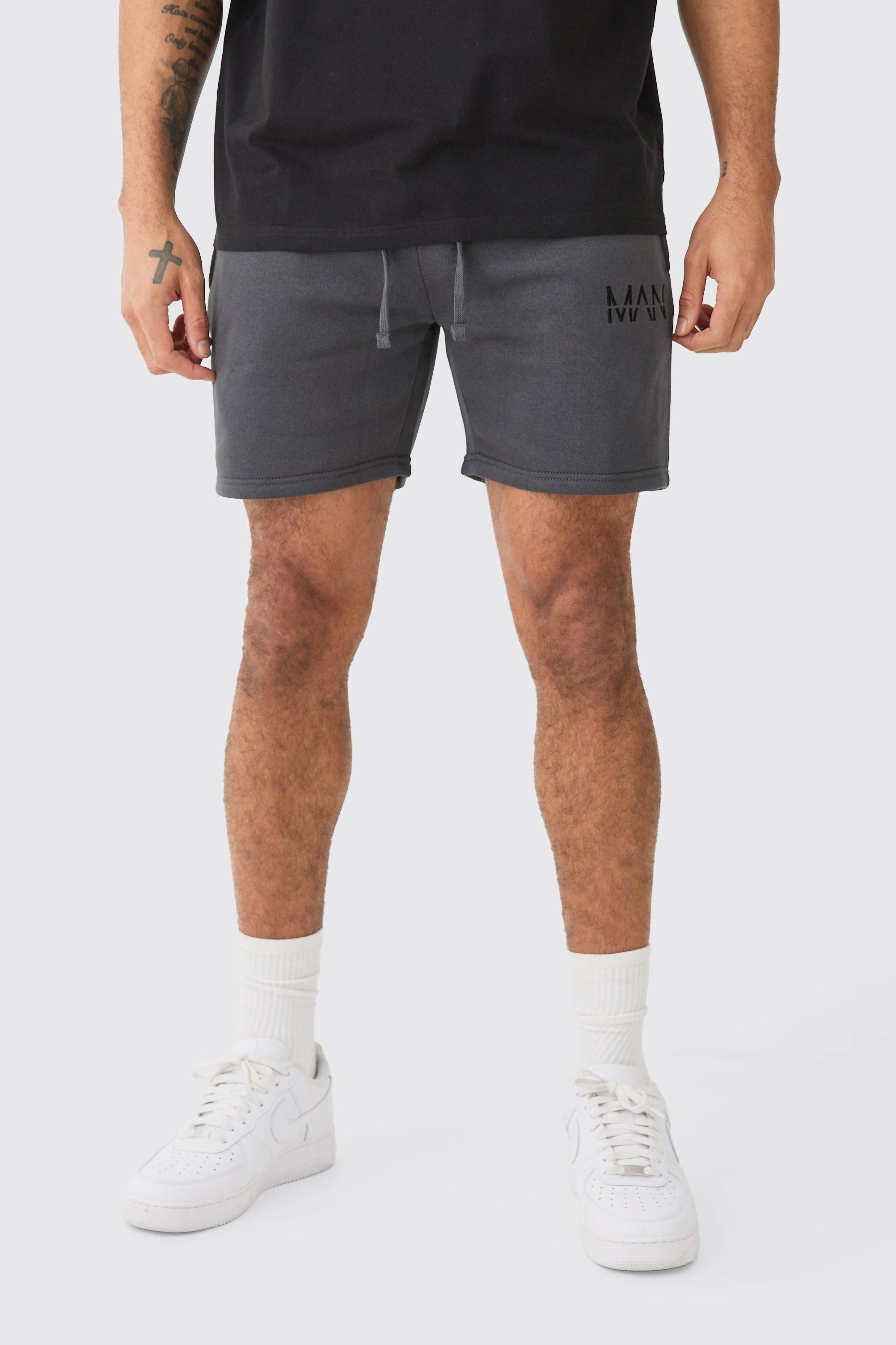 Mens Grey Man Dash Slim Fit Short Length Short, Grey