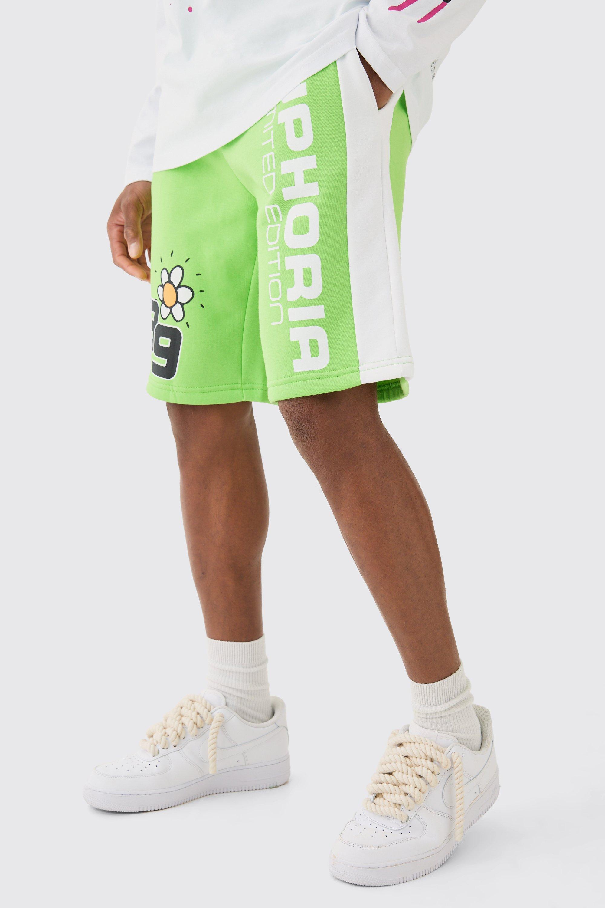 Image of Euphoria Graphic Long Length Basketball Shorts, Verde
