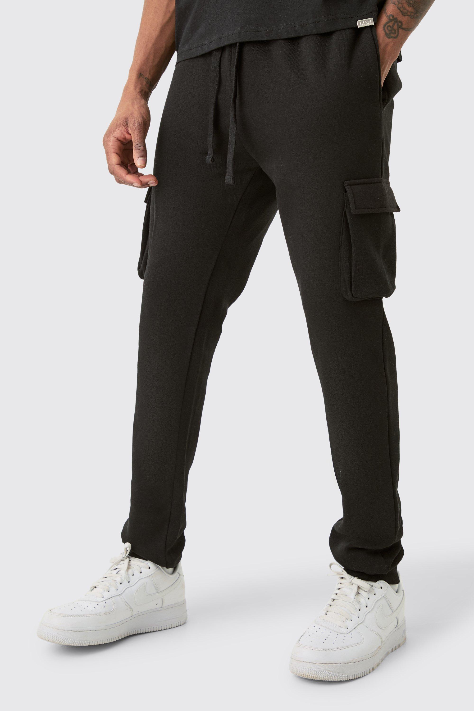 Image of Tall Skinny Fit Cargo Jogger, Nero
