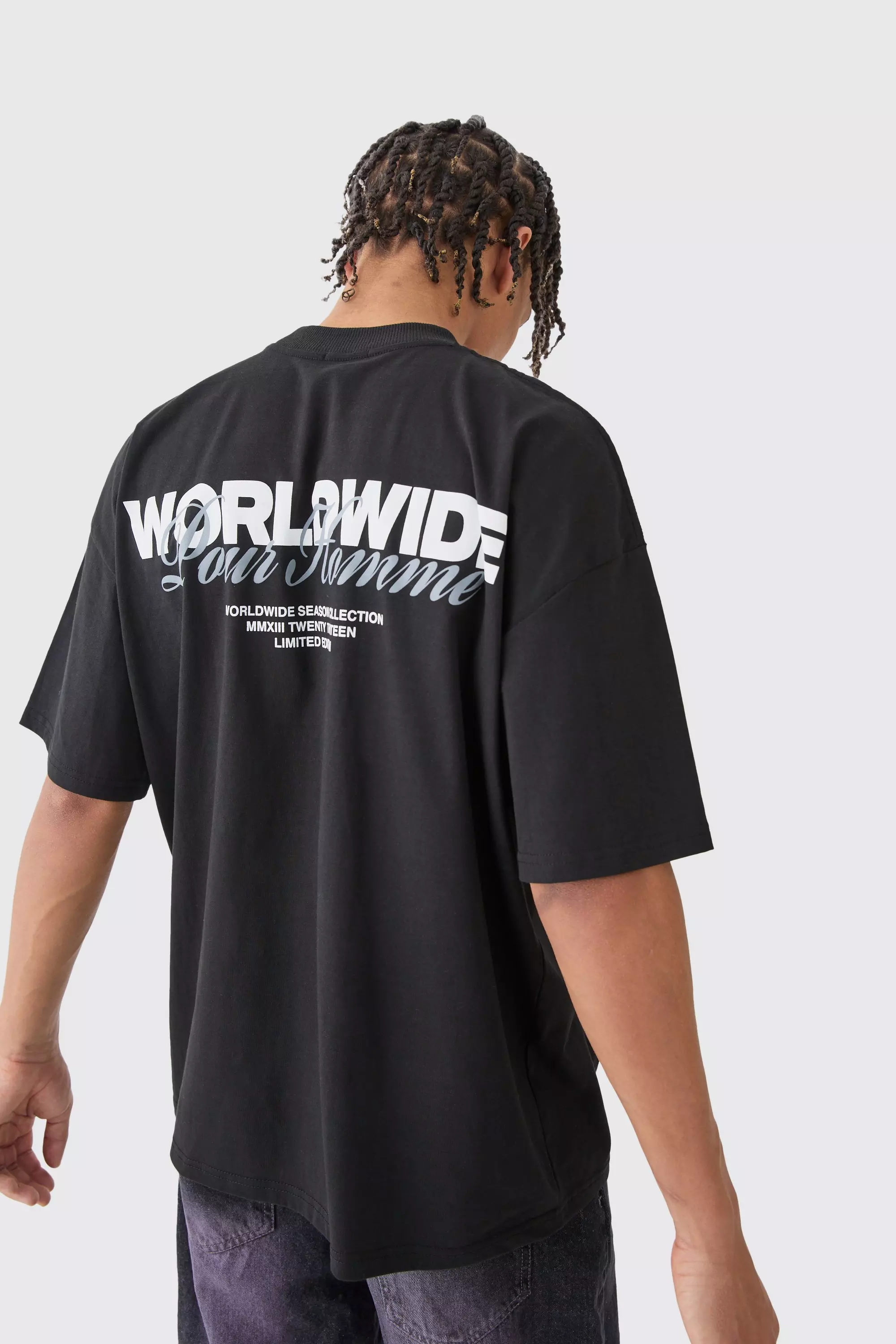 Worldwide Graphic Oversized T-Shirt