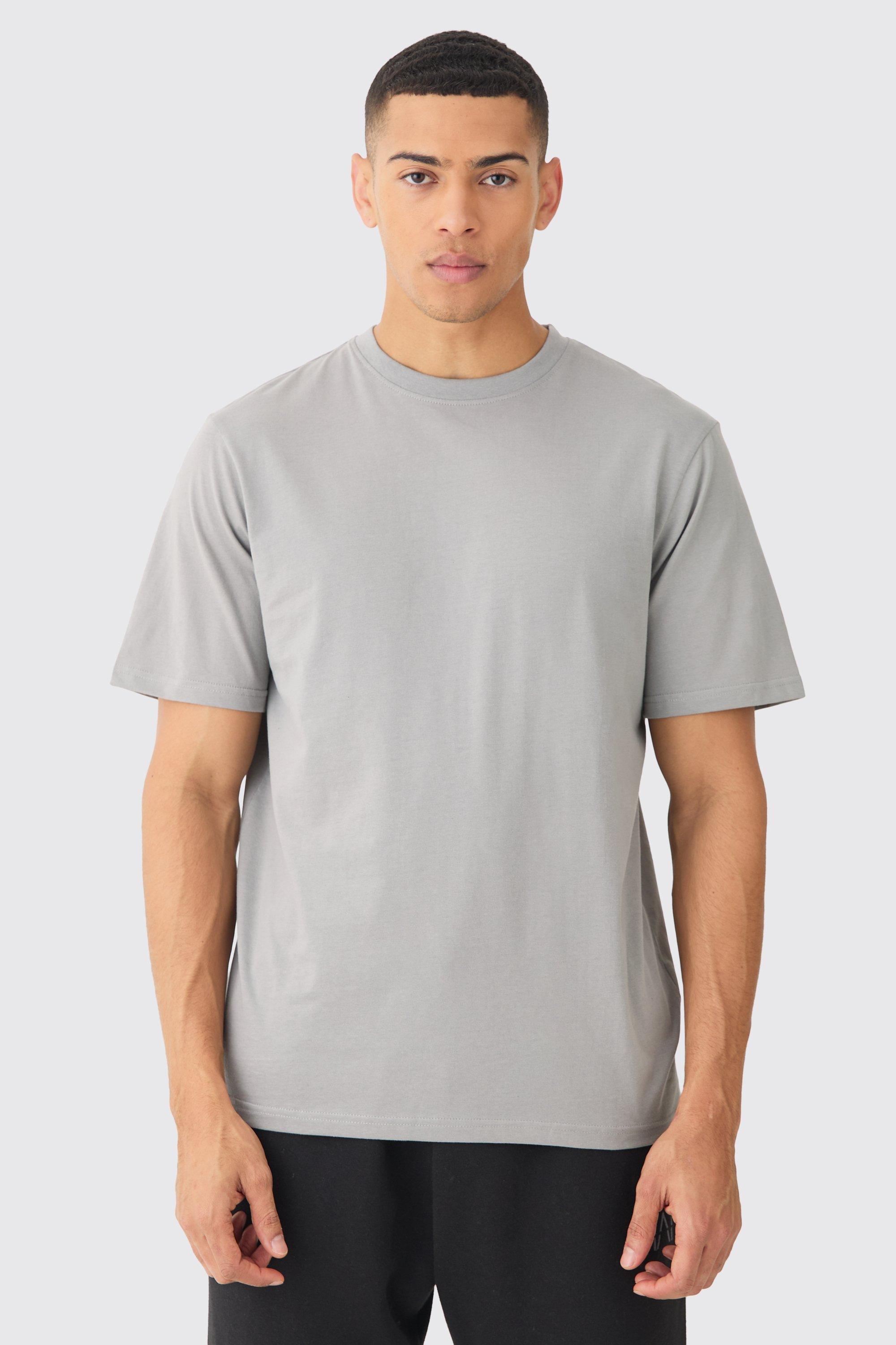 Image of Basic Crew Neck T-shirt, Grigio