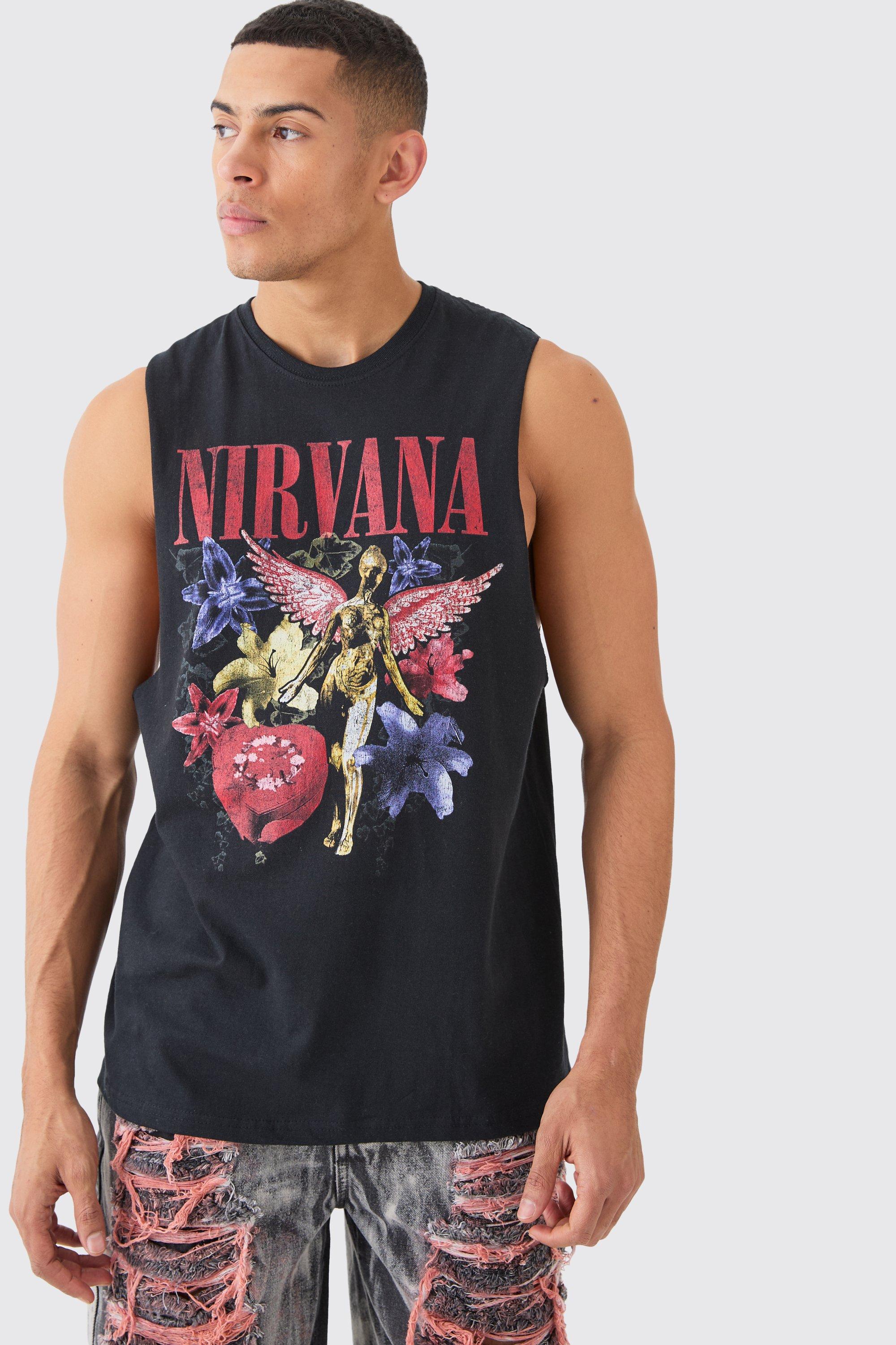 Image of Canotta oversize ufficiale Nirvana, Nero