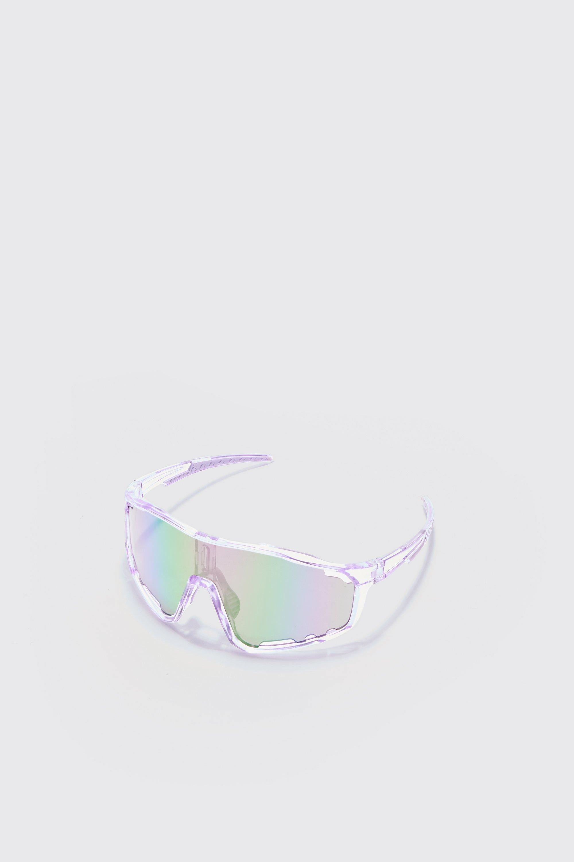 Image of Visor Sunglasses In White, Bianco
