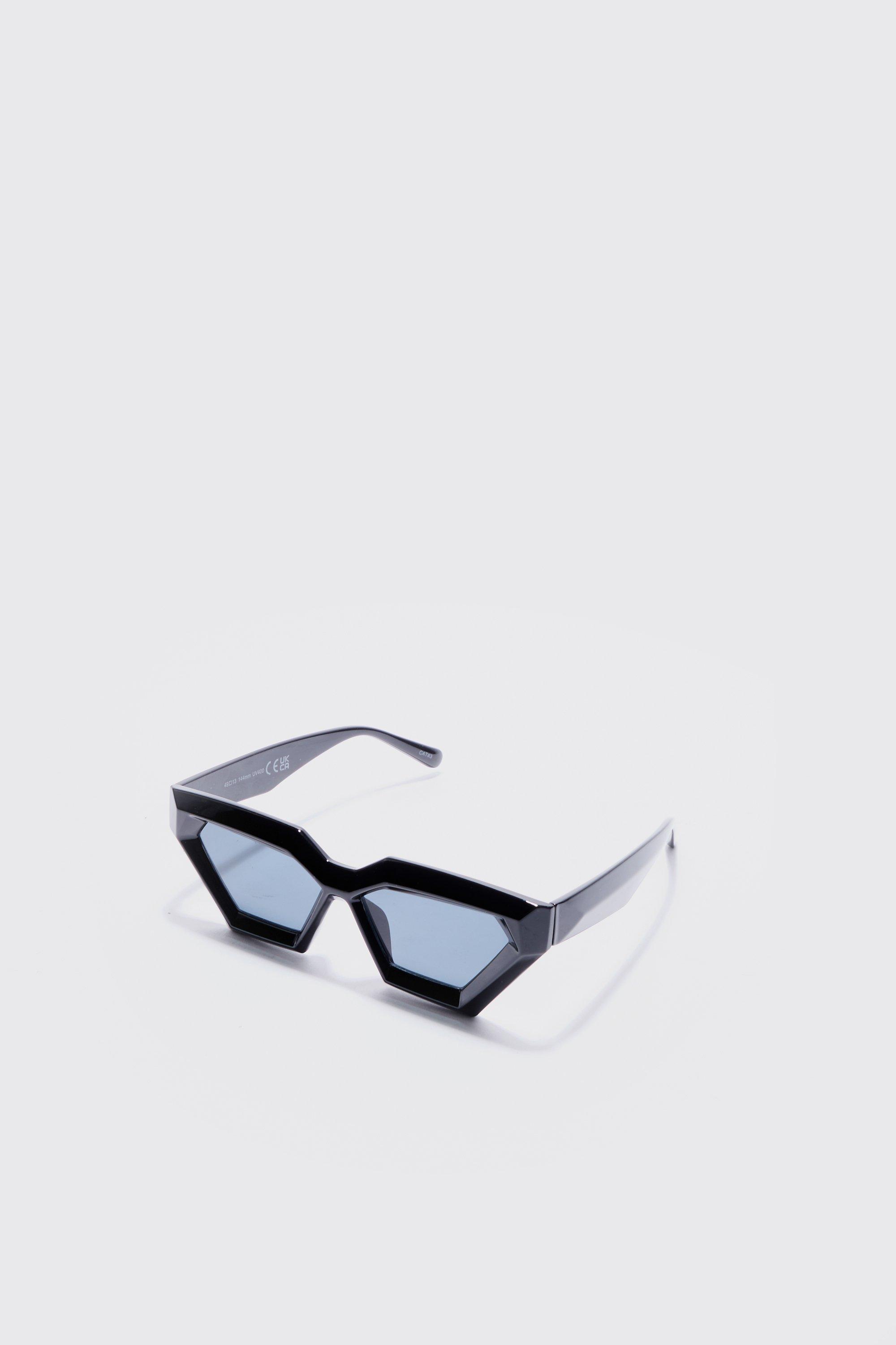 Image of Chunky Plastic Sunglasses In Black, Nero