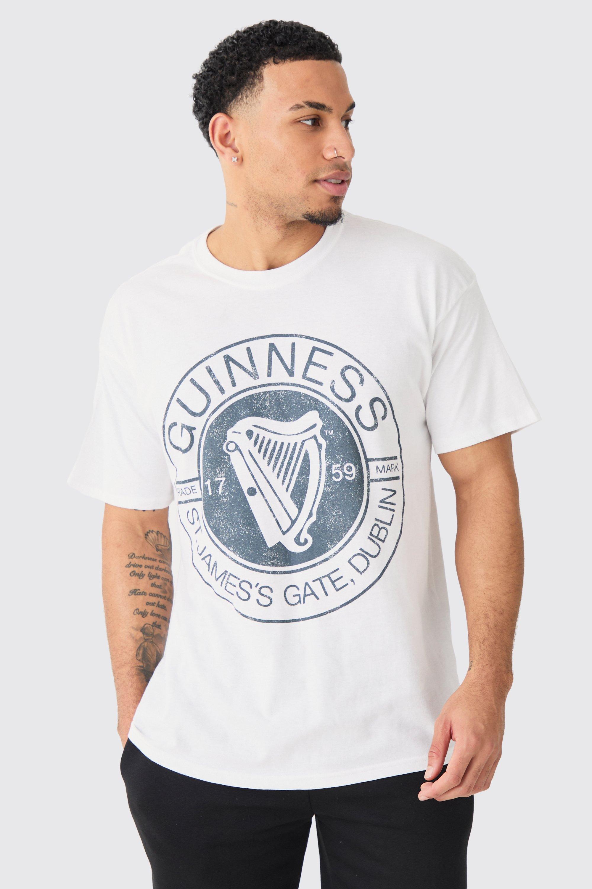 Image of T-shirt oversize ufficiale Guinness, Bianco