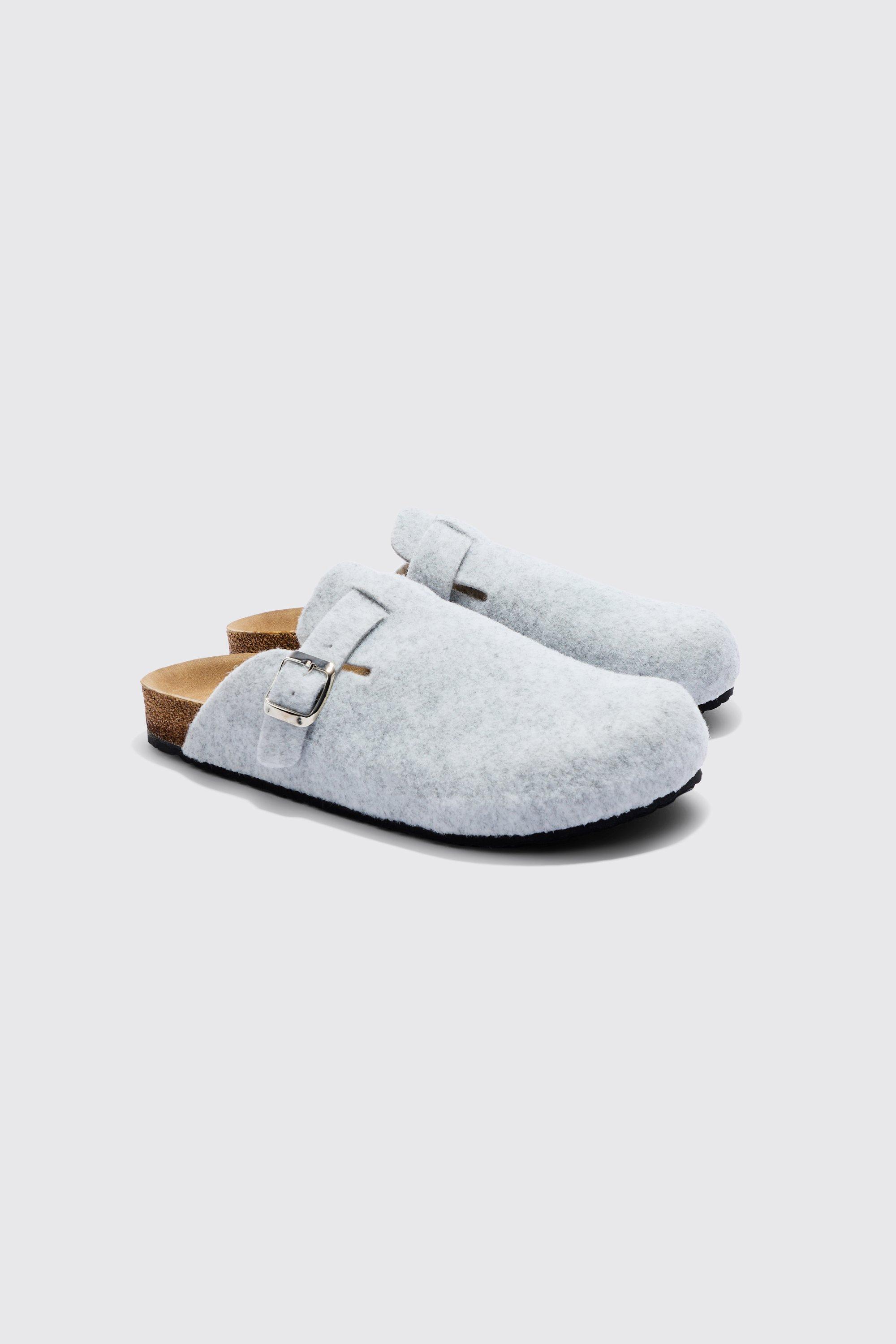 adjustable buckle mule sandals in cream homme - crème - 7, crème