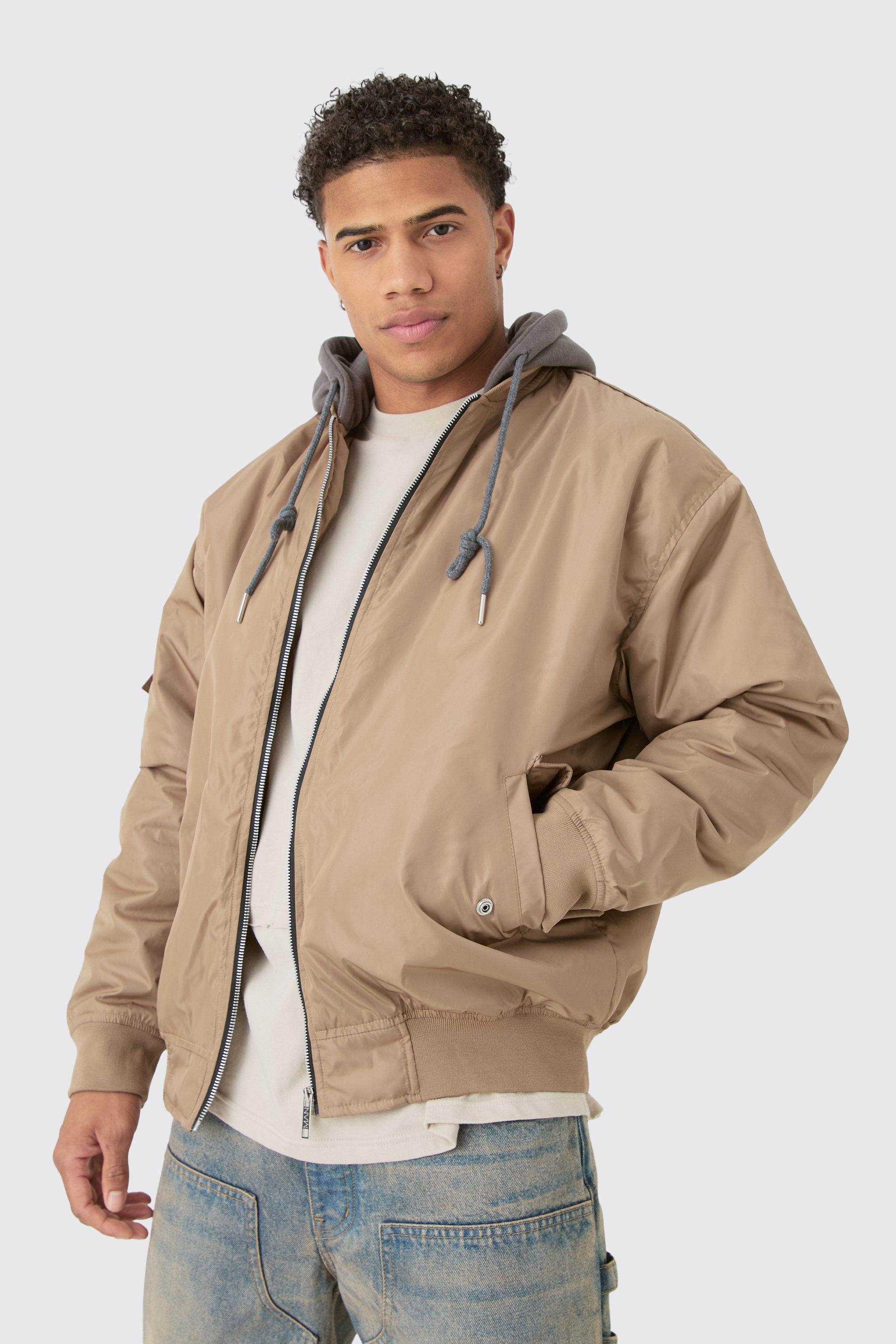 ブルゾン Hood removable overfit MA1 aviation jumper SPJAE4TC02 MA-1 Hooded Bomber Jacket