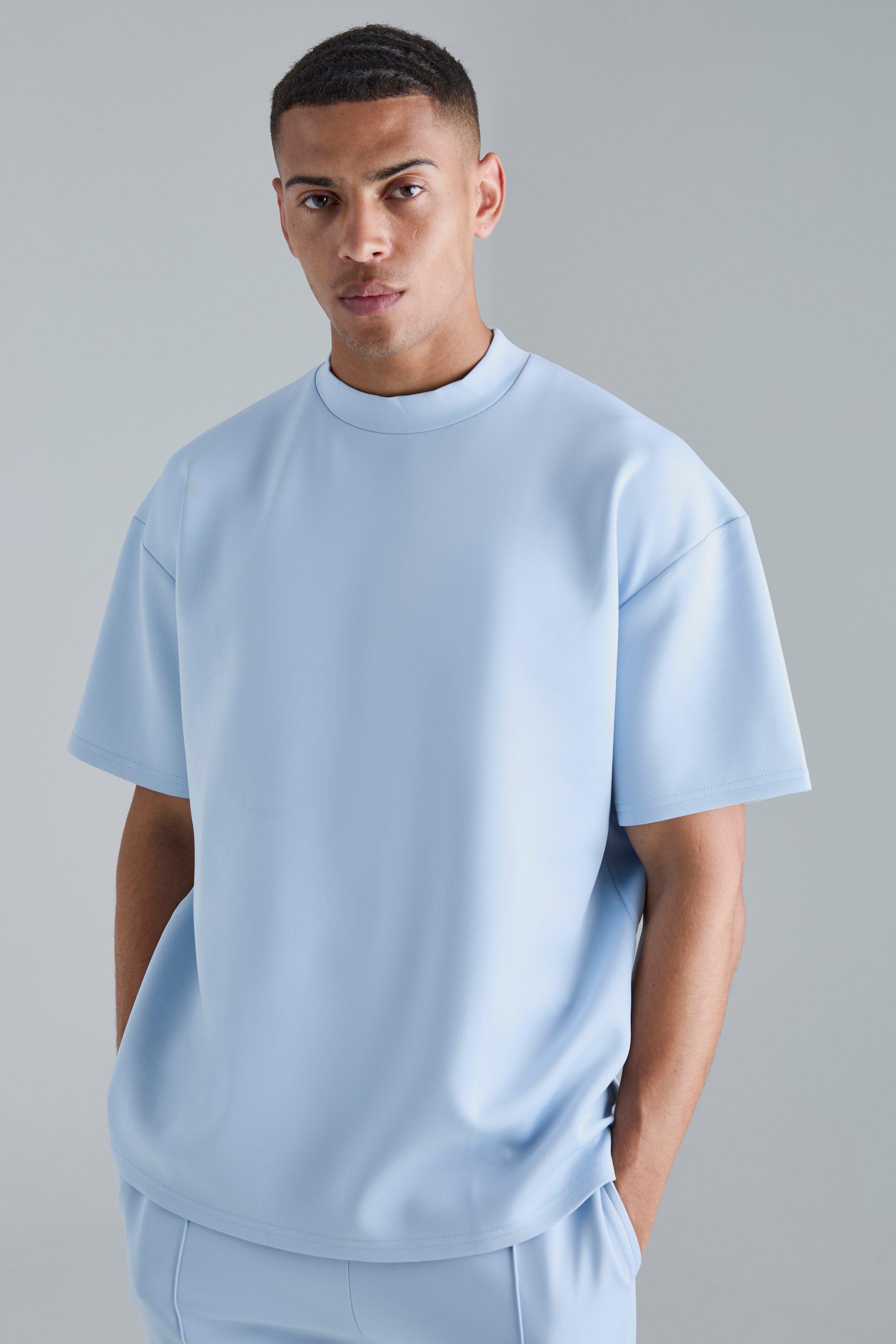 Image of Oversized Scuba T-shirt, Azzurro