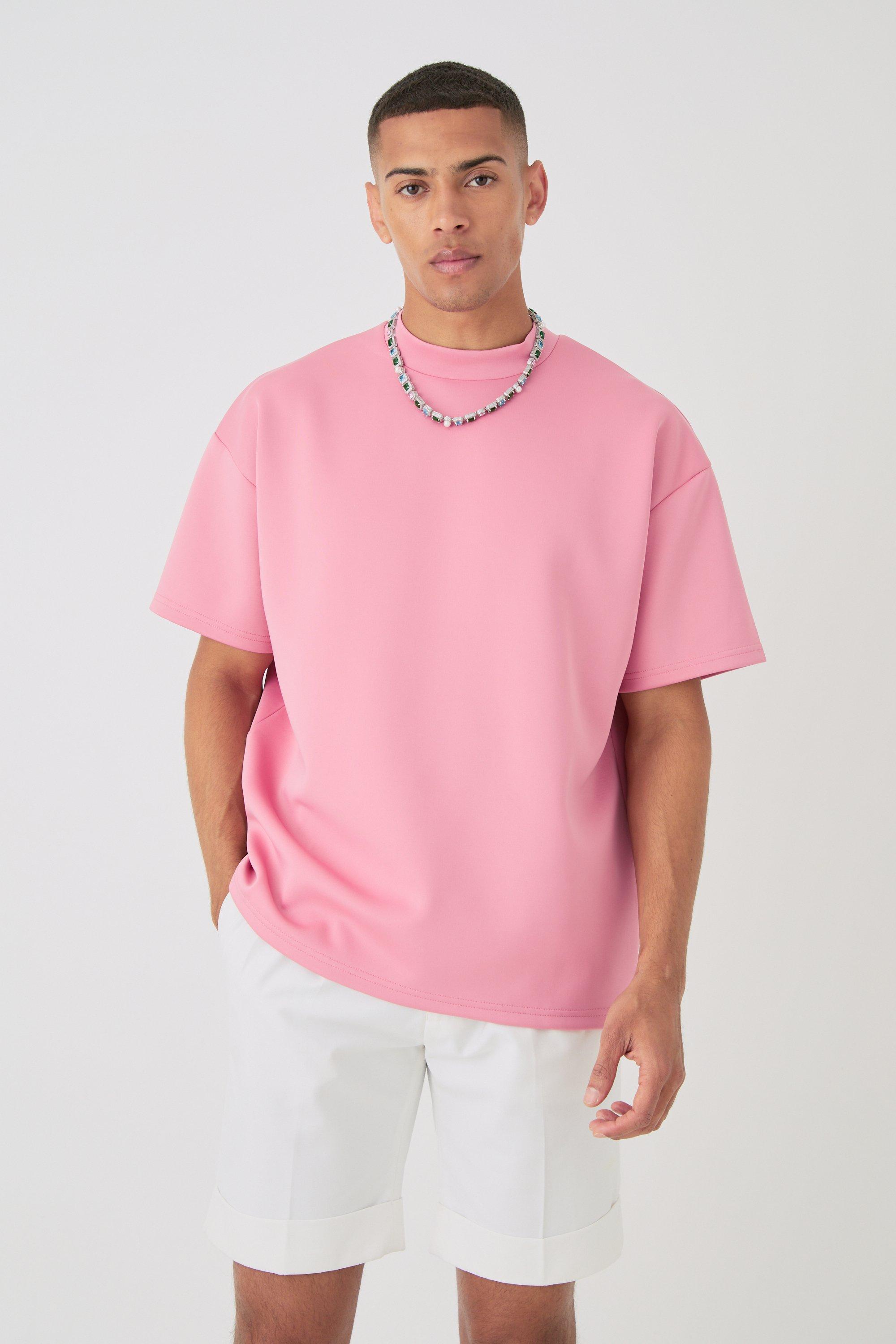 Image of Oversized Scuba T-shirt, Pink