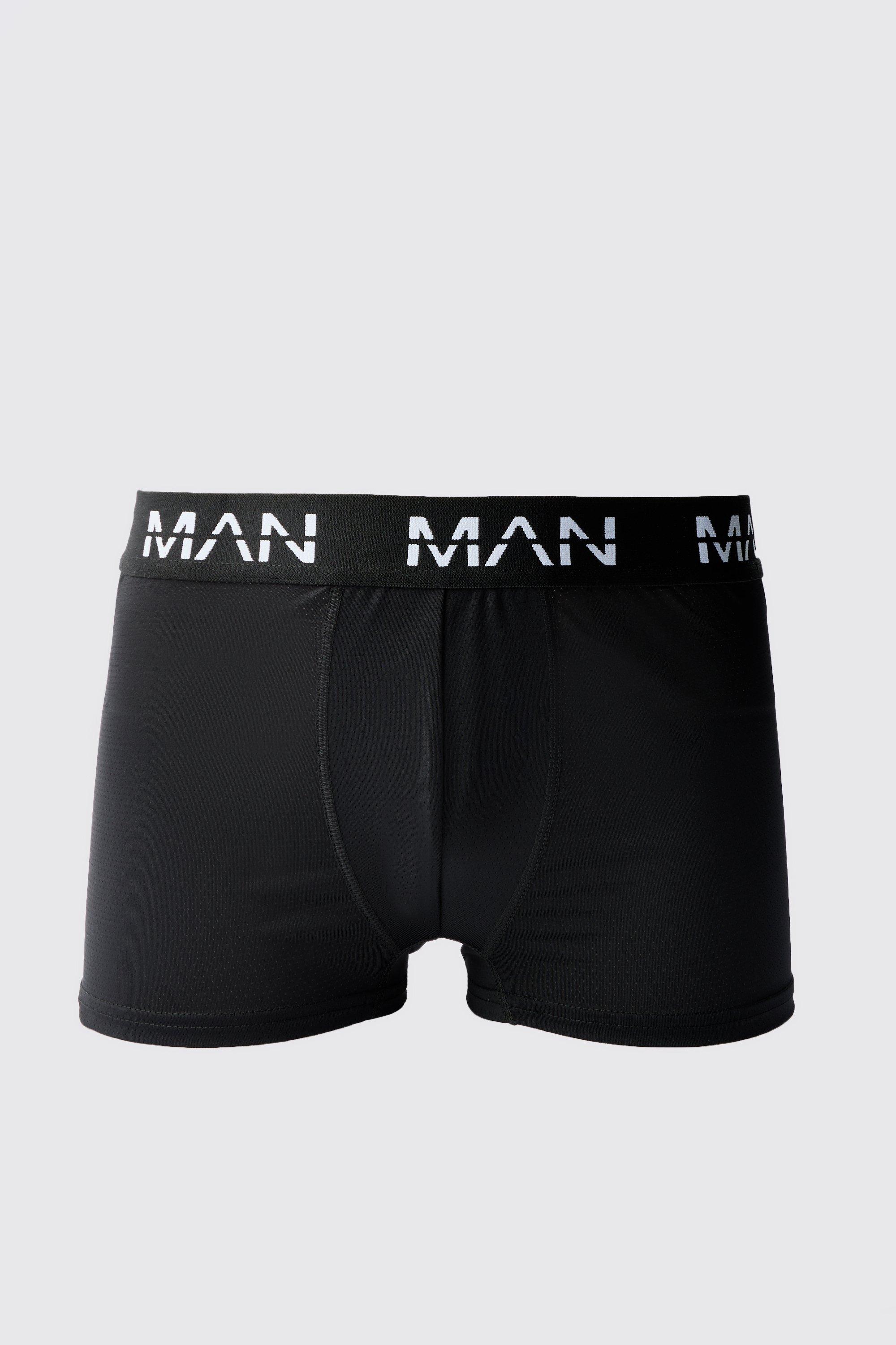 Man Active Performance Boxer, Nero