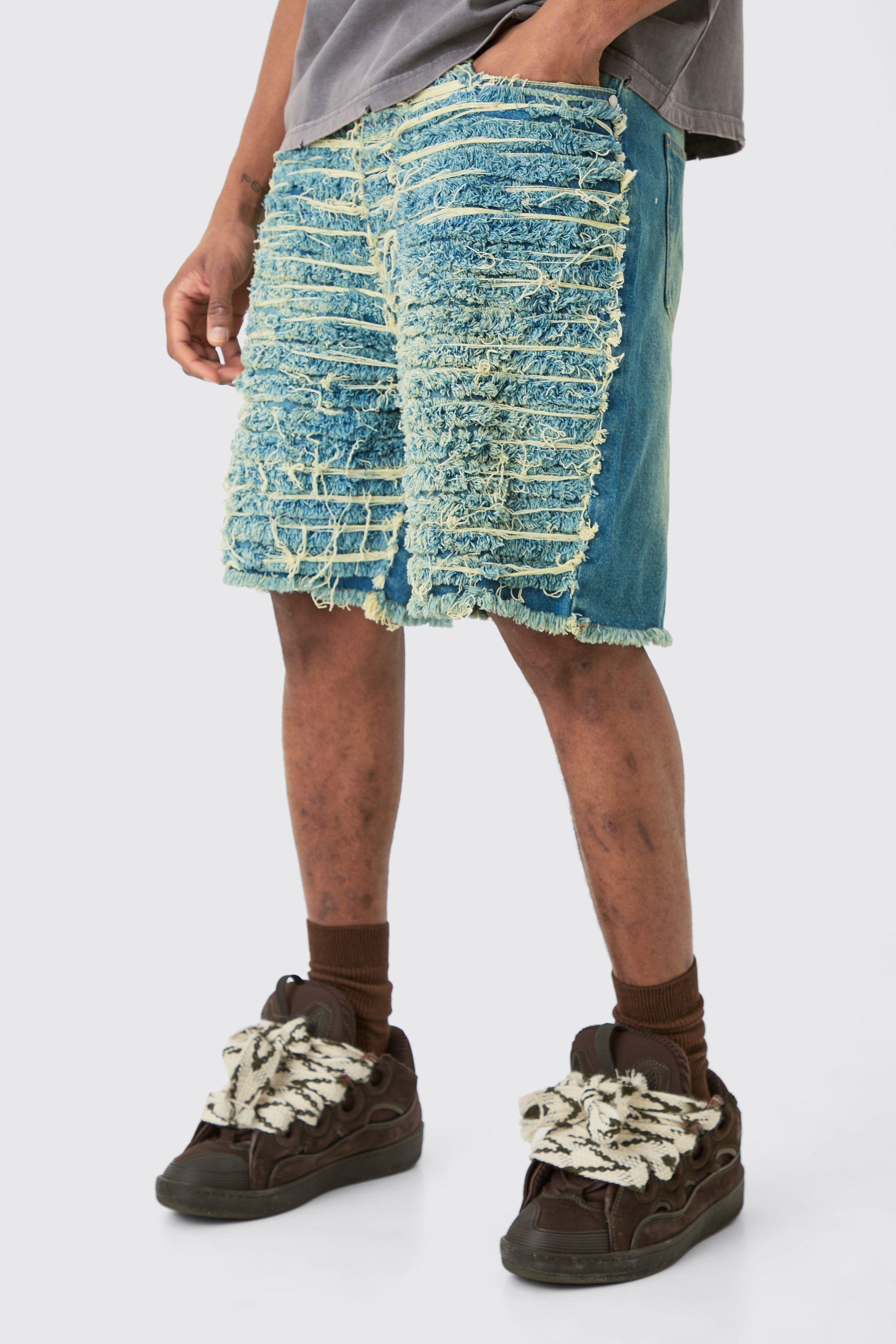 Image of Tall Relaxed All Over Distressed Short, Grigio