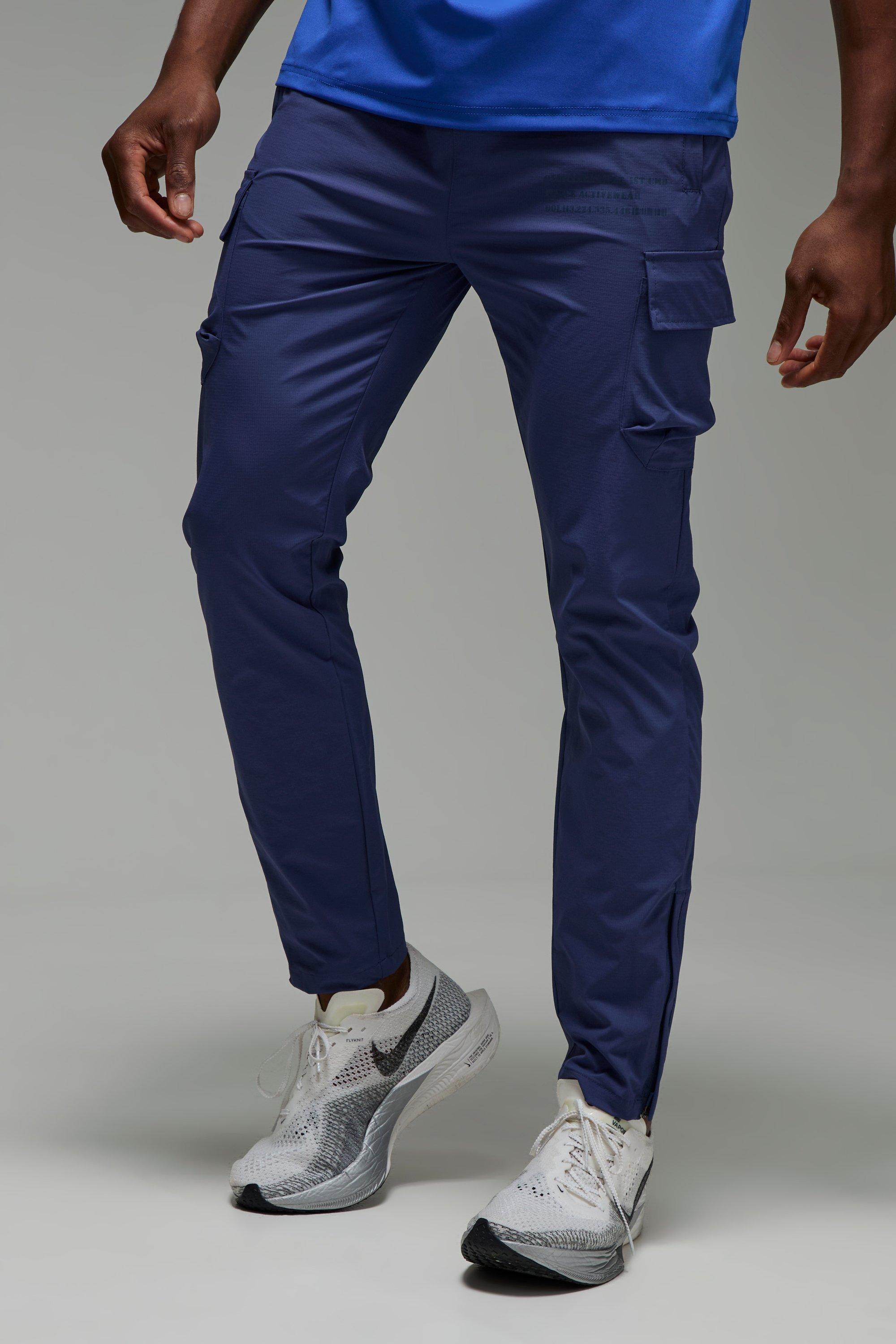 Pantaloni tuta Cargo tecnici Man Active Gym, Navy