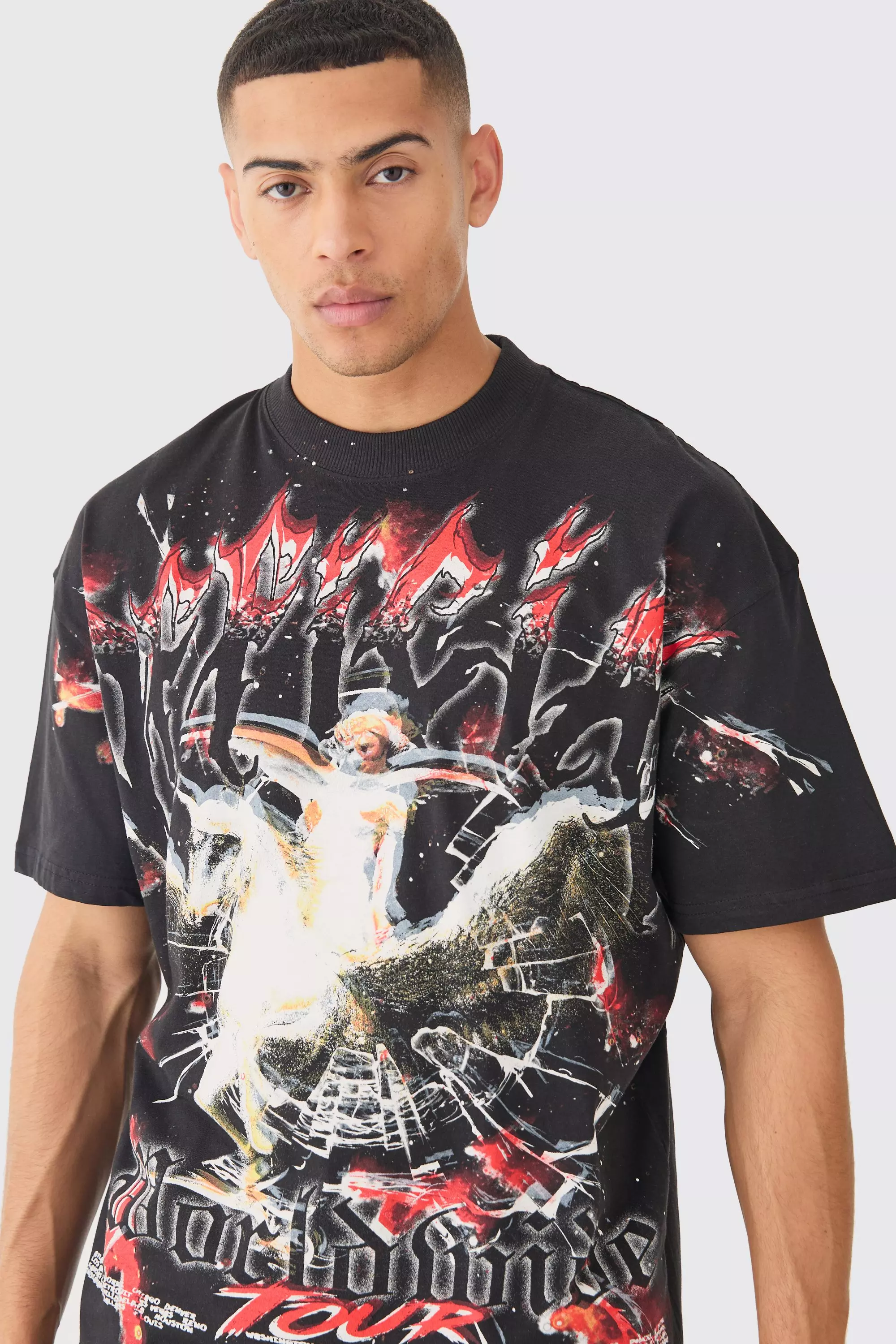 Oversized Official Over Seams Graphic T-shirt