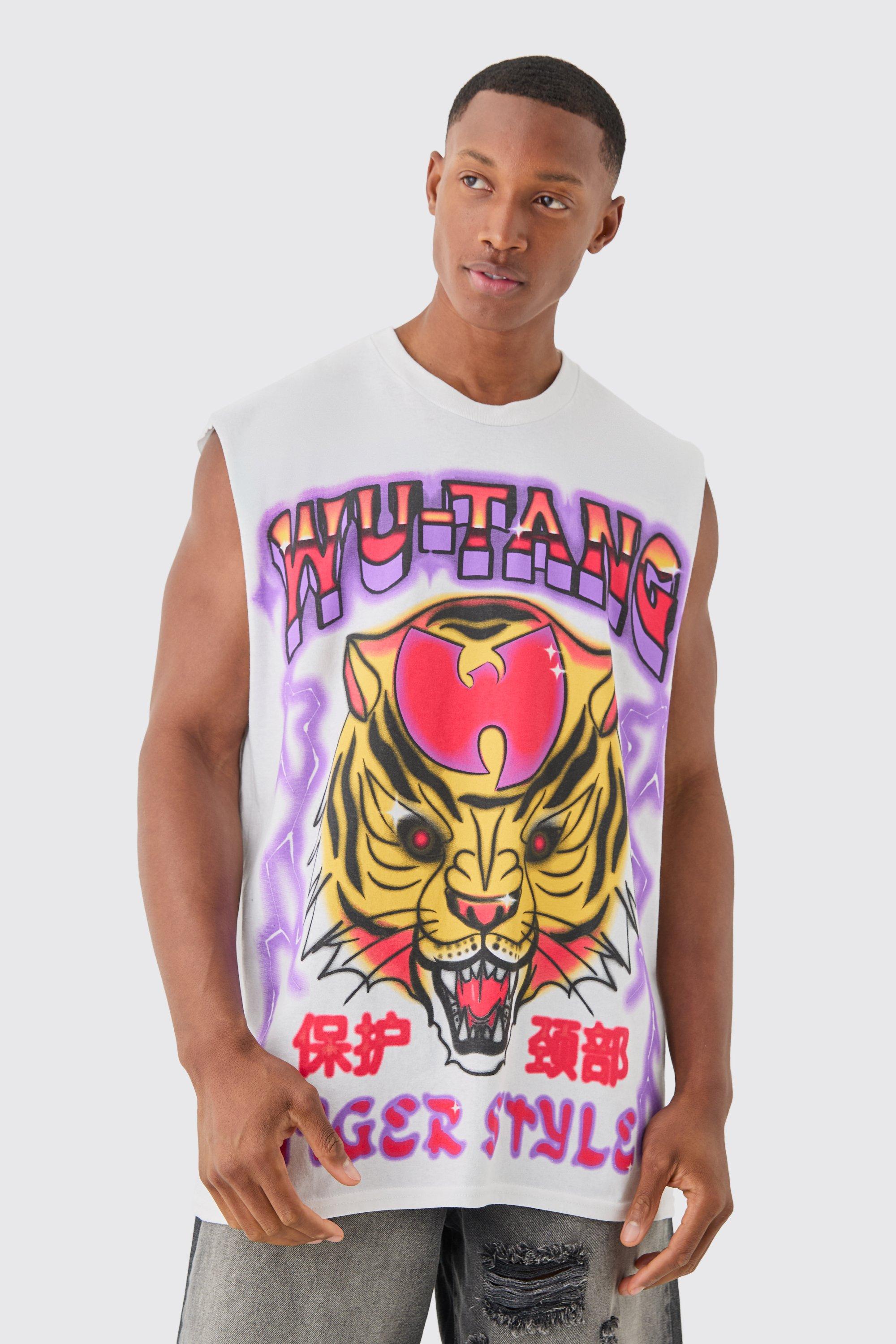 Image of Oversized Large Scale Wu Tang License Tank, Bianco
