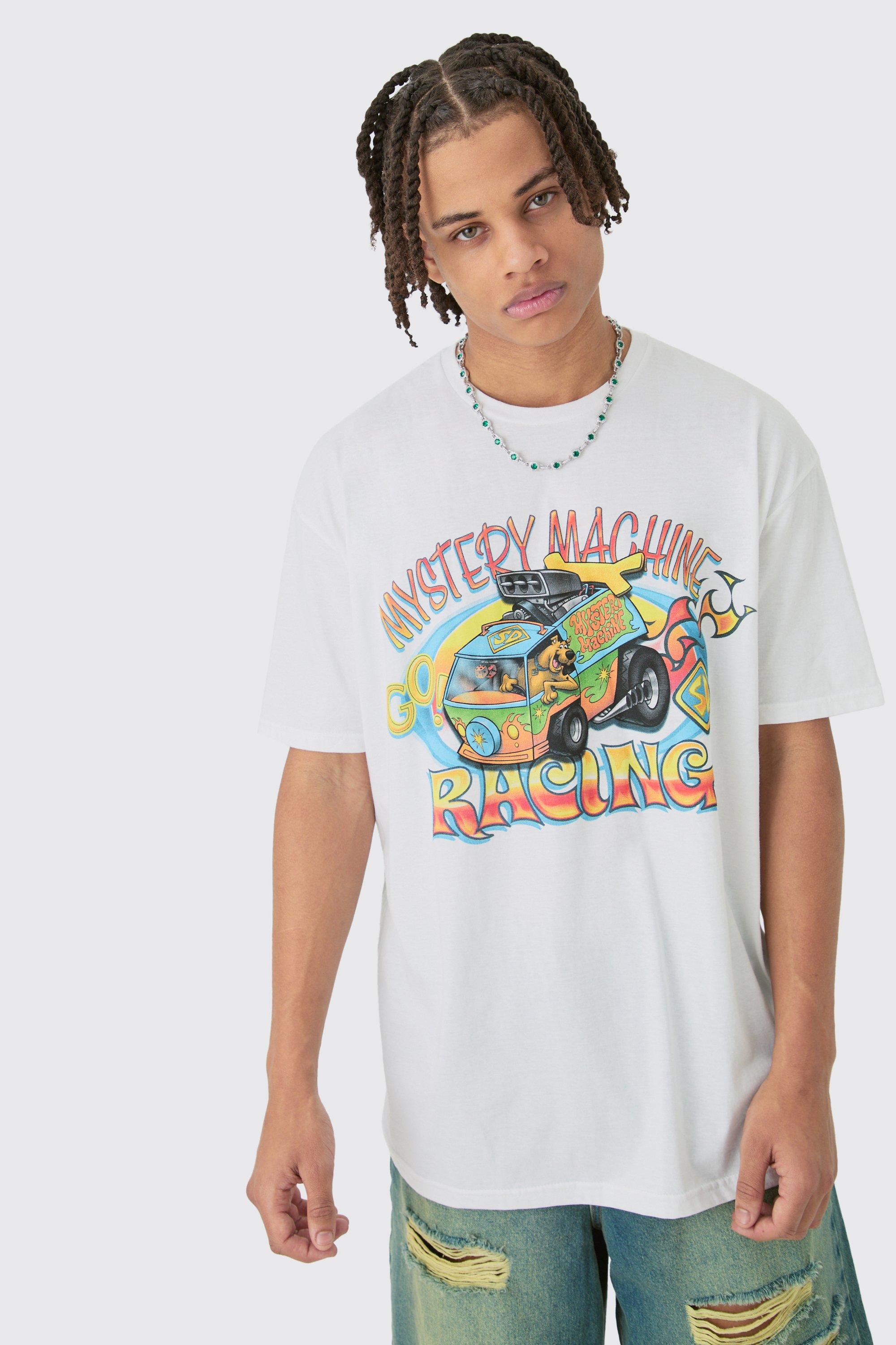 Image of Oversized Scooby Doo License T-shirt, Bianco