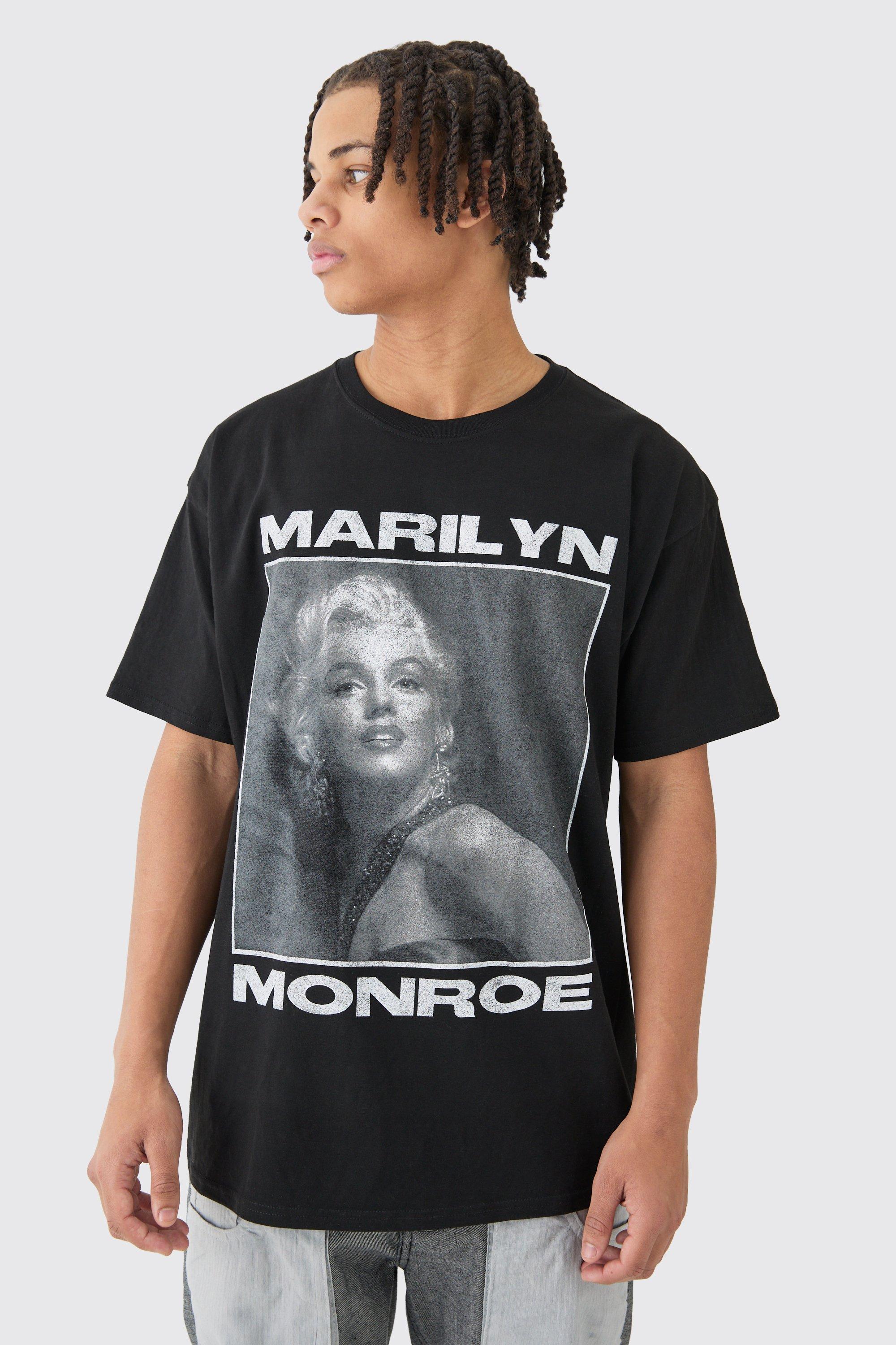 Image of Oversized Marilyn Monroe License T-shirt, Nero