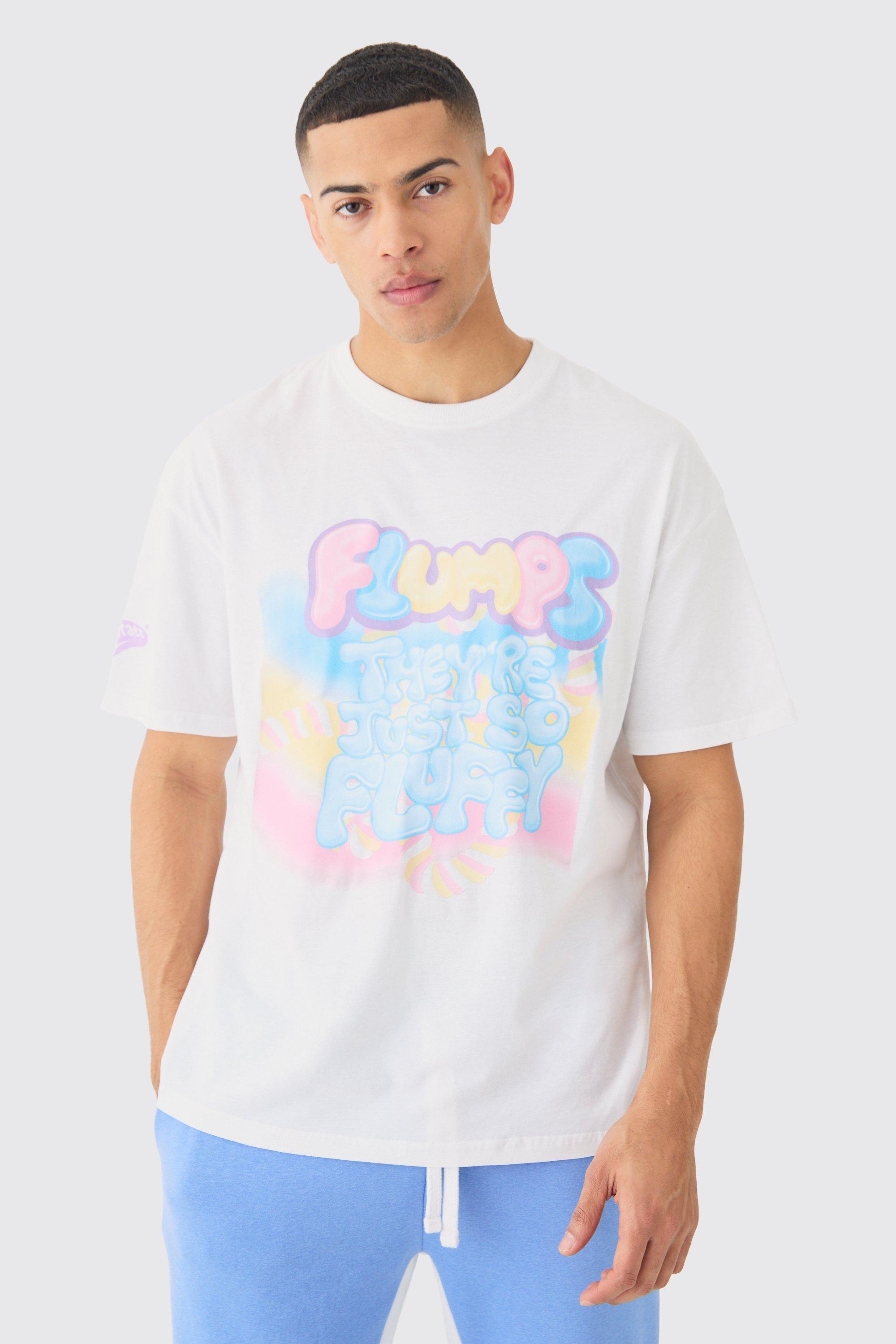 Image of Oversized Flumps Sweets License T-shirt, Bianco