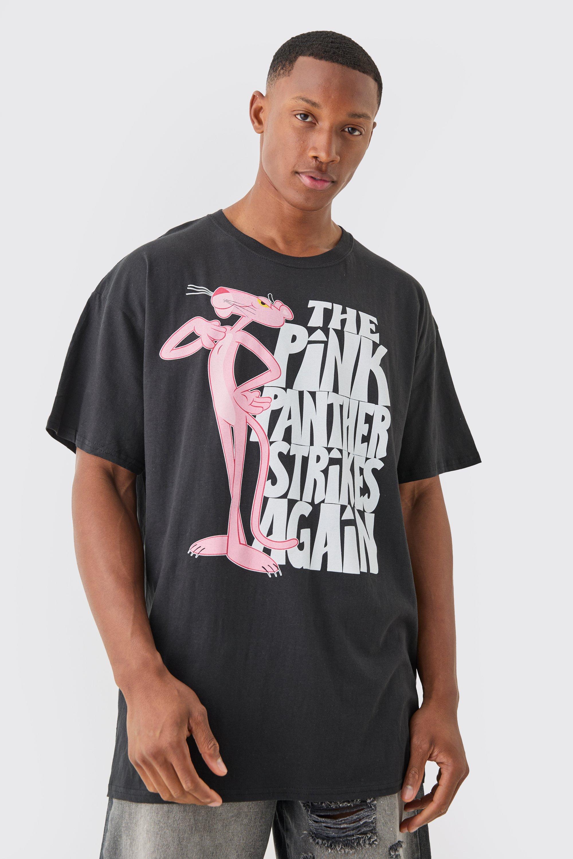 Image of Oversized Pink Panther License T-shirt, Nero