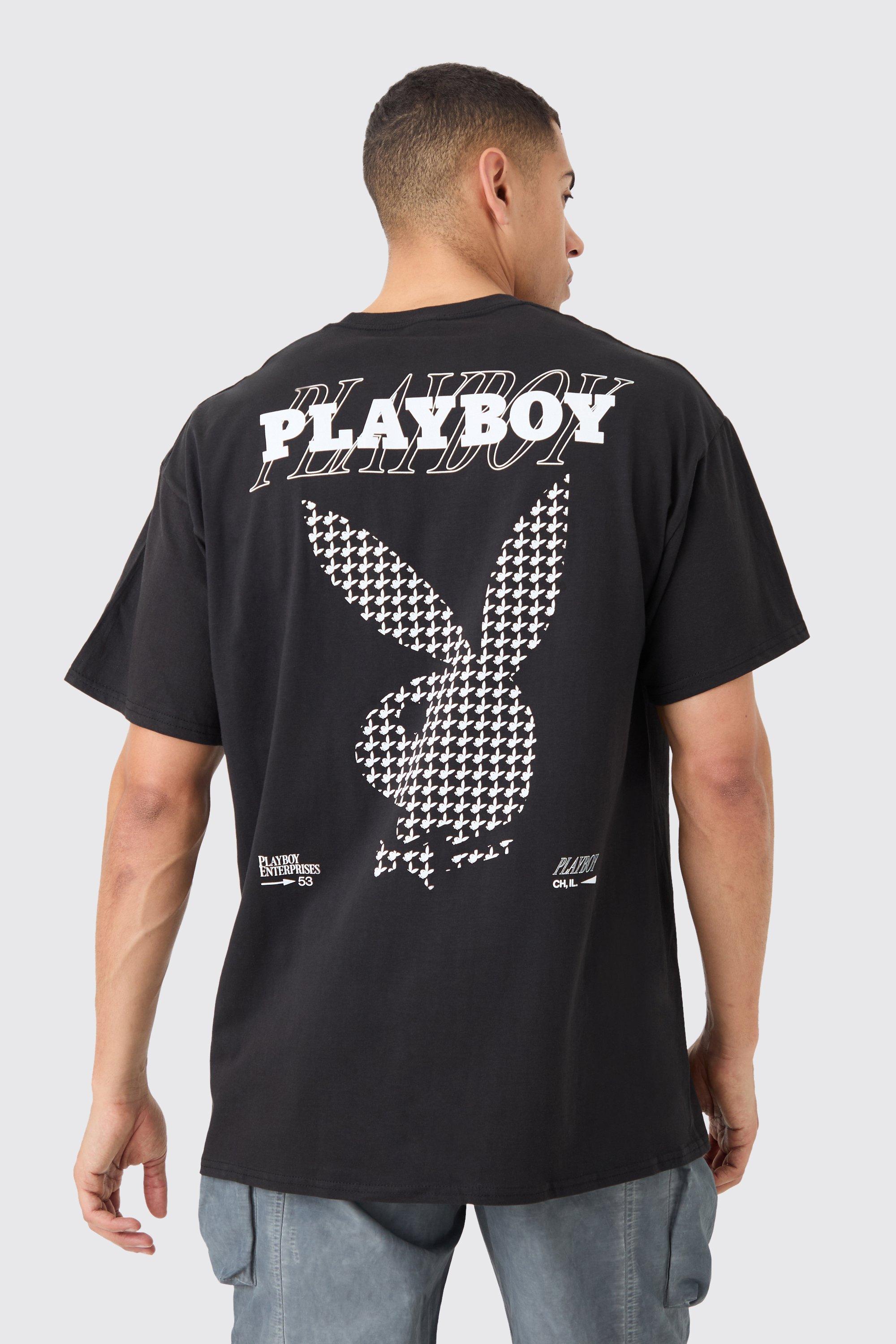 Image of T-shirt oversize ufficiale di Playboy, Nero