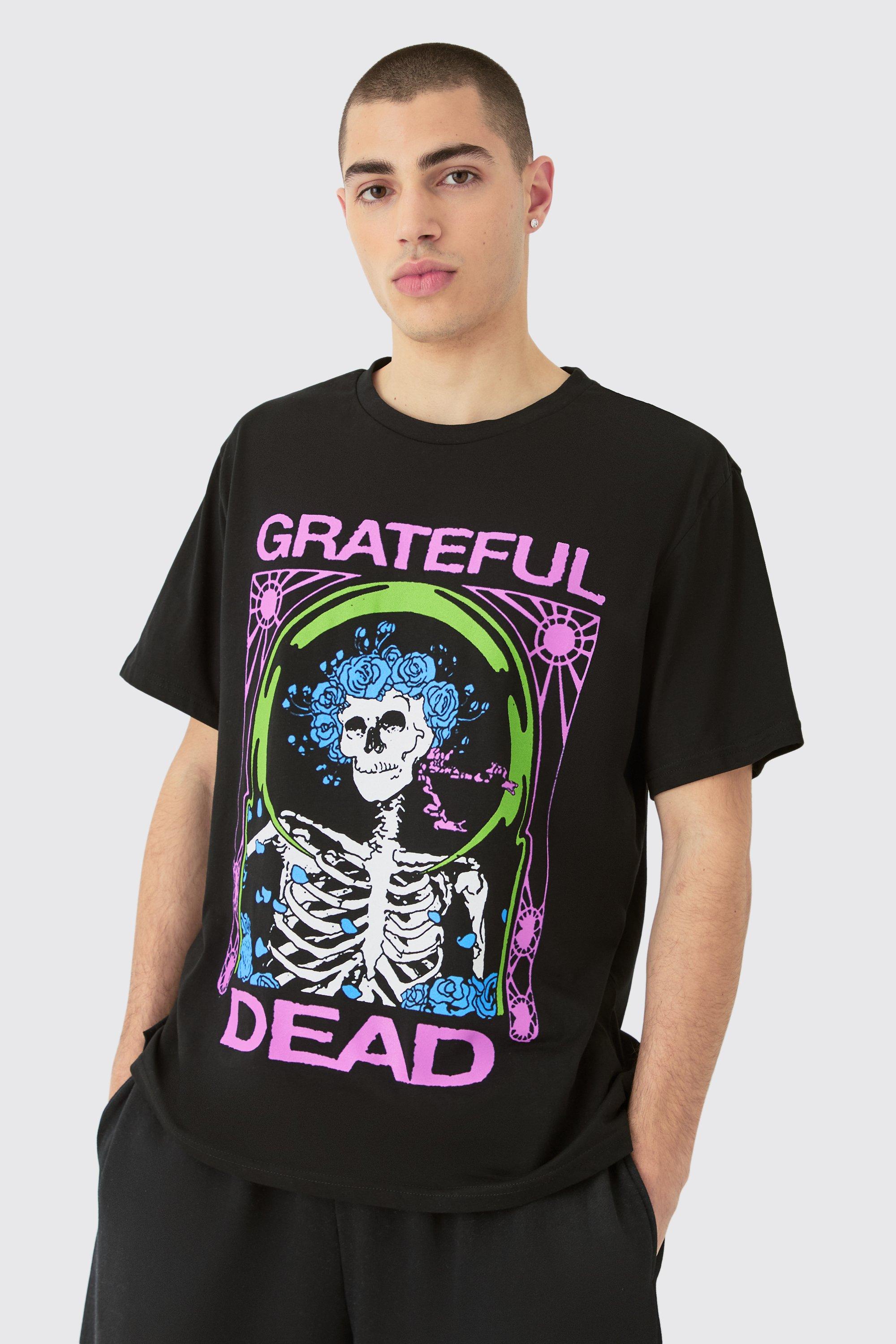 Image of Oversized Grateful Dead Band License T-shirt, Nero