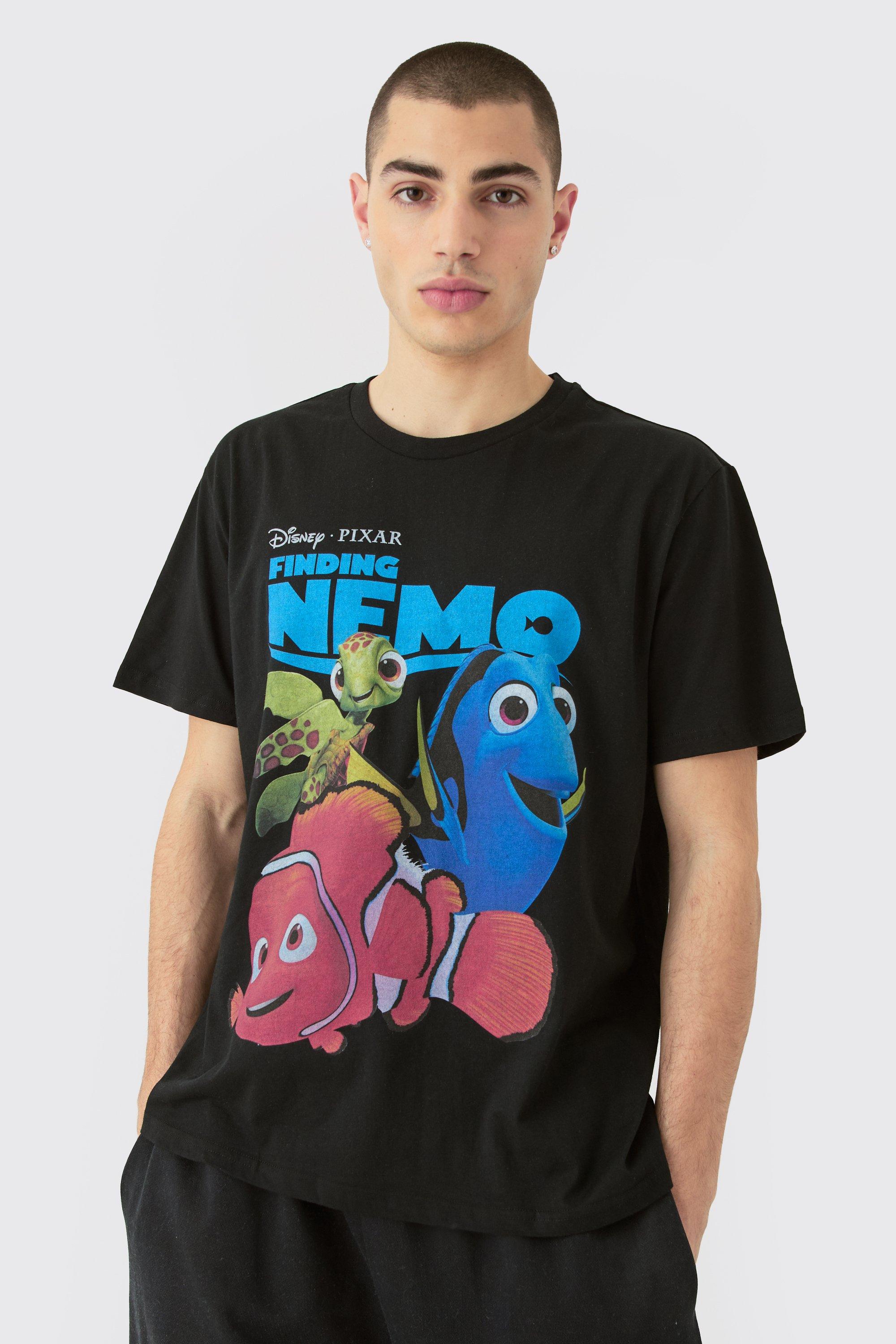 Image of Oversized Disney Finding Nemo License T-shirt, Nero