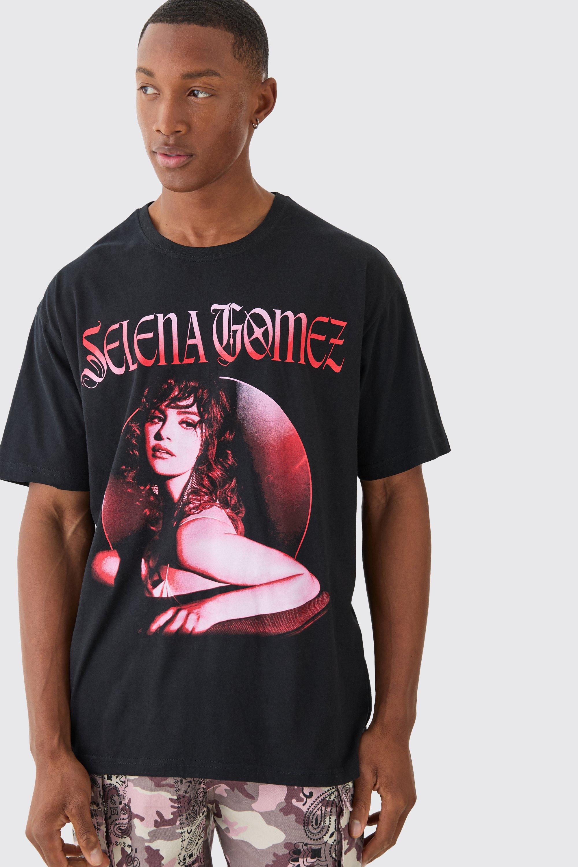 Image of Oversized Selena Gomez License T-shirt, Nero