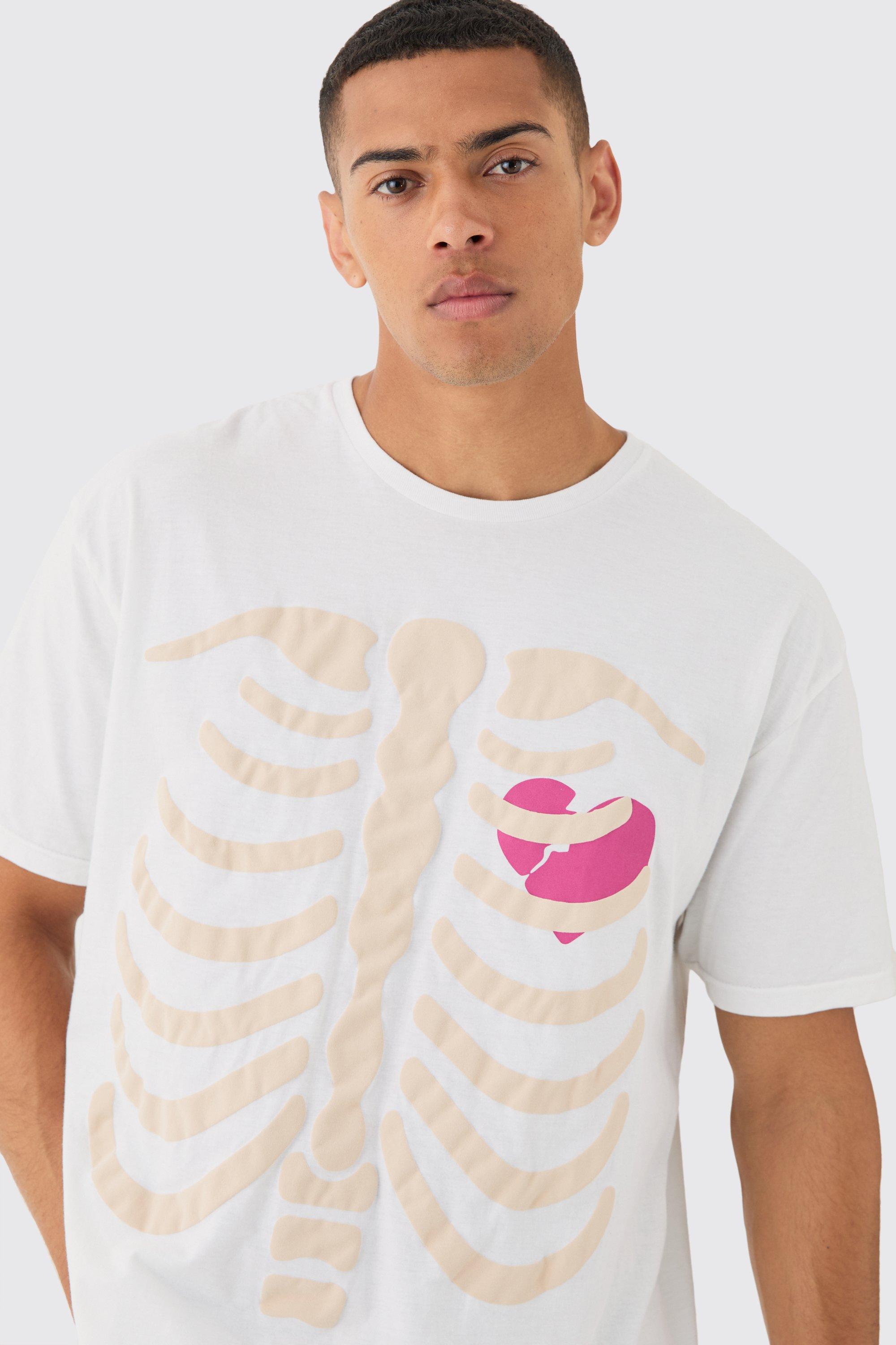 Image of Oversized Heart Breaker T-shirt, Bianco